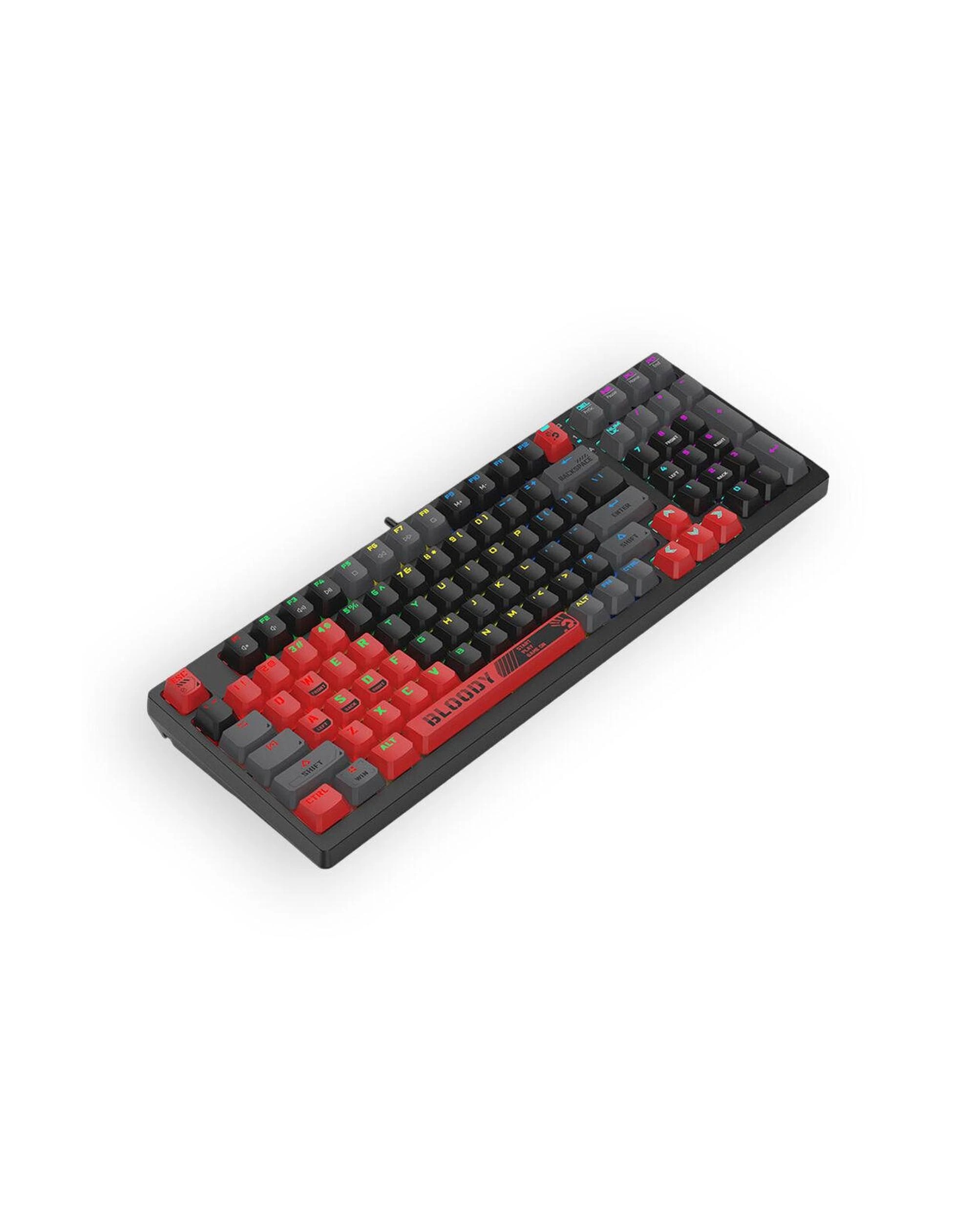 2 Bloody S98 BLMS Sports Red 80% HotSwappable Quiet Typing Gaming Keyboard, 2 of 5