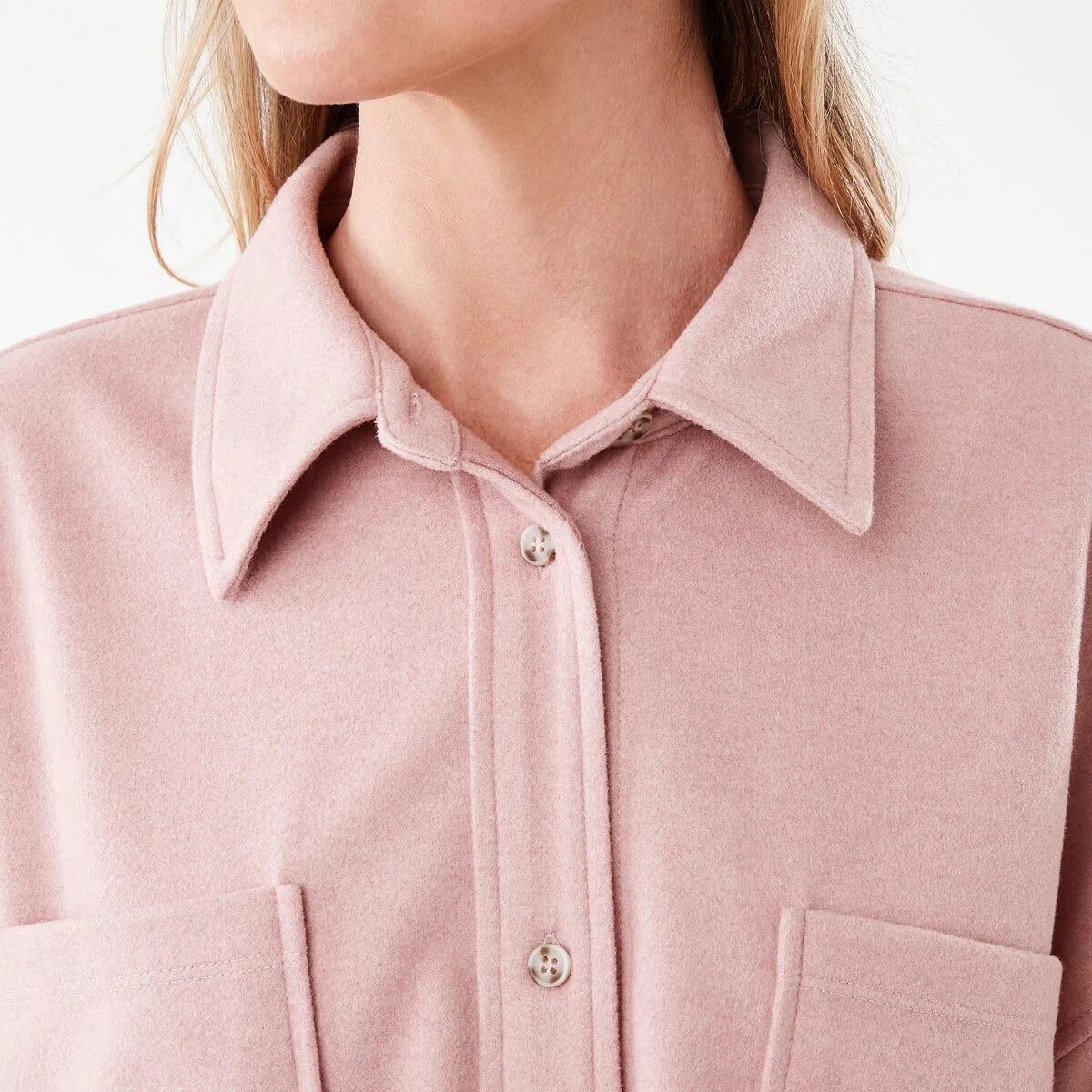 5 Long Sleeve Soft Touch Shirt Rose Marl, 5 of 7