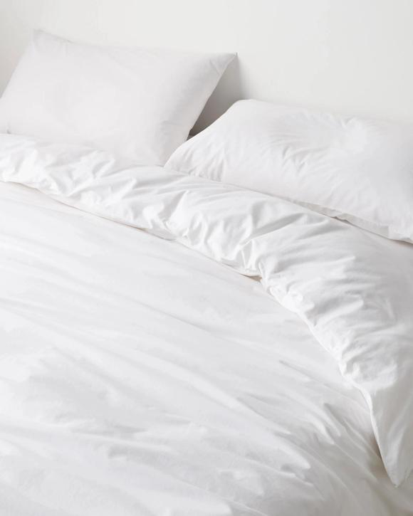 Arlo Stonewash Quilt Cover Set - Double Bed - White