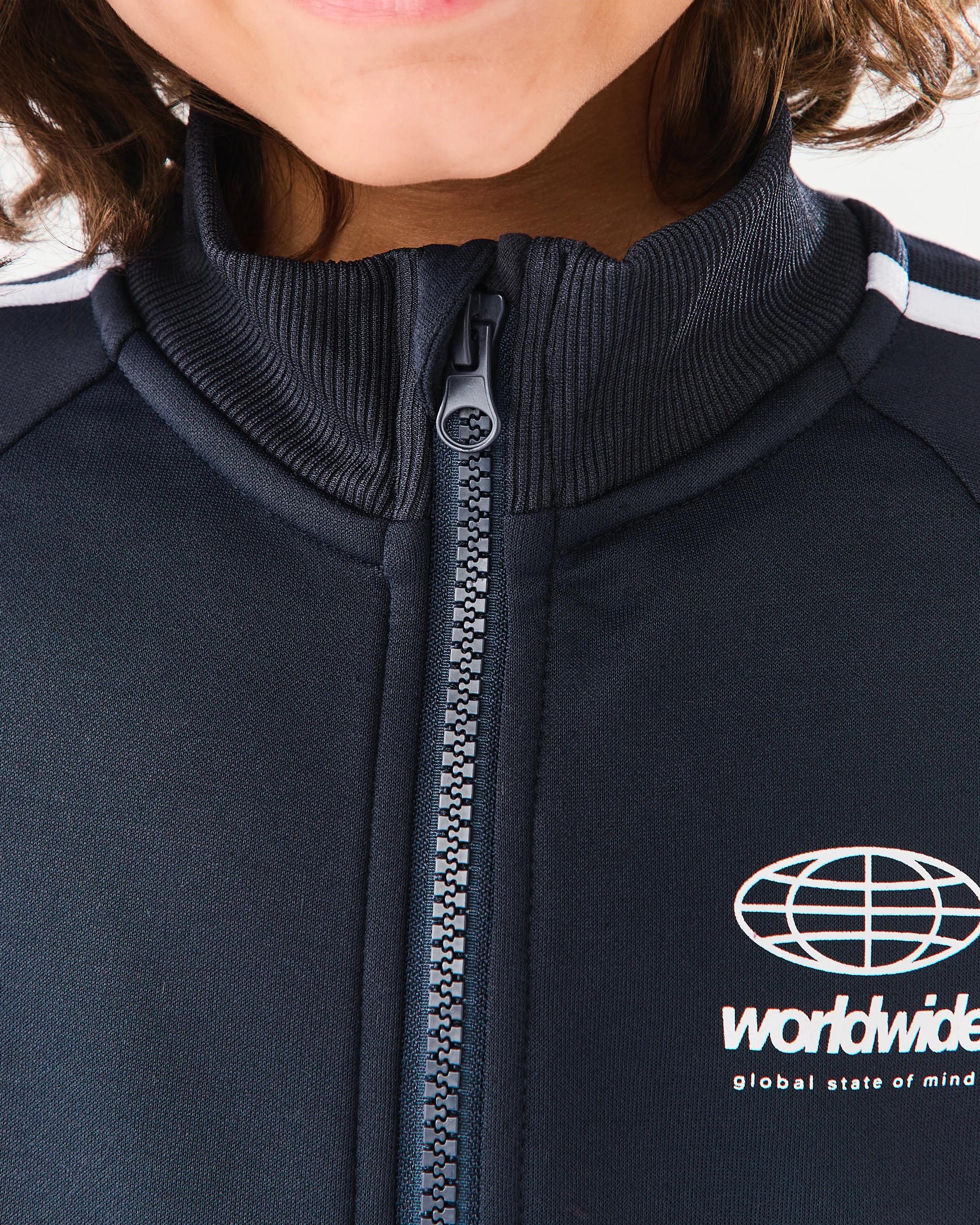 5 Tricot Zip Through Jacket Blu Slogan, 5 of 8