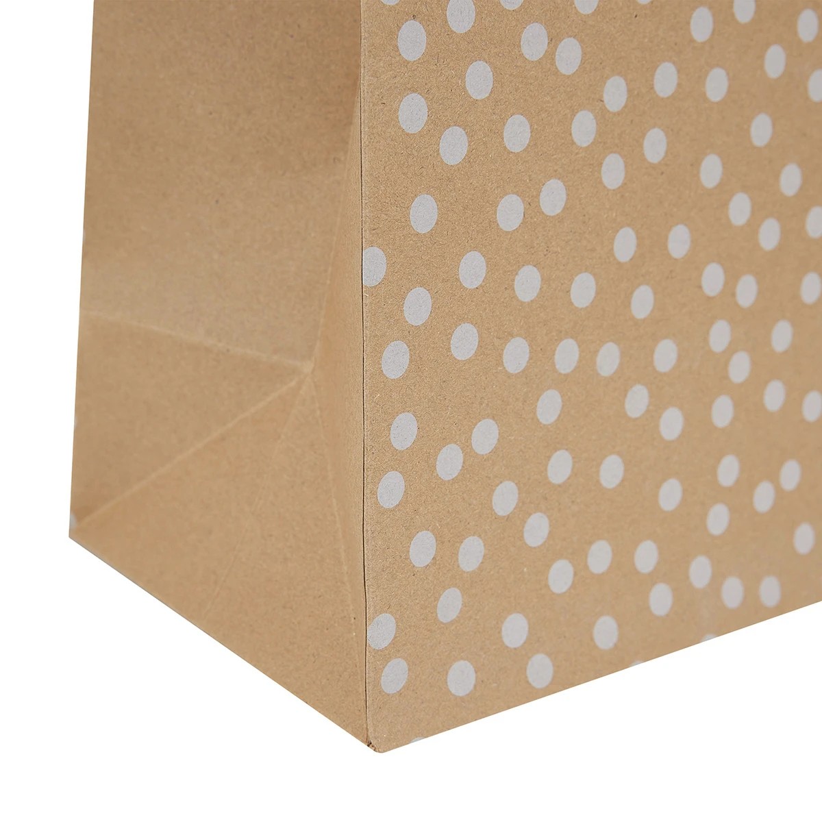 4 Kraft White Dot Gift Bag - Large, 4 of 8