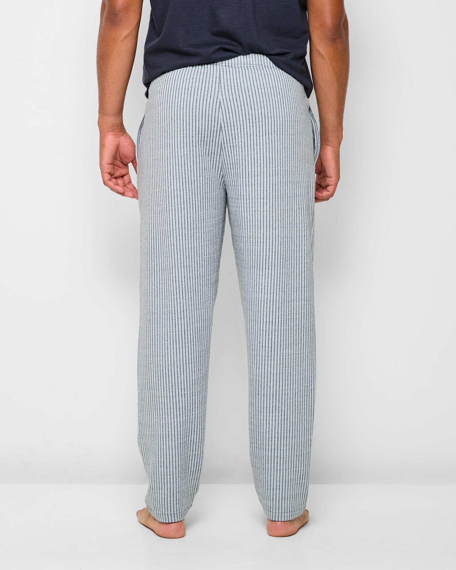 4 Australian Cotton Blend Stripe Knit Sleep Pants - Maxx NAVY BLUE, 4 of 5