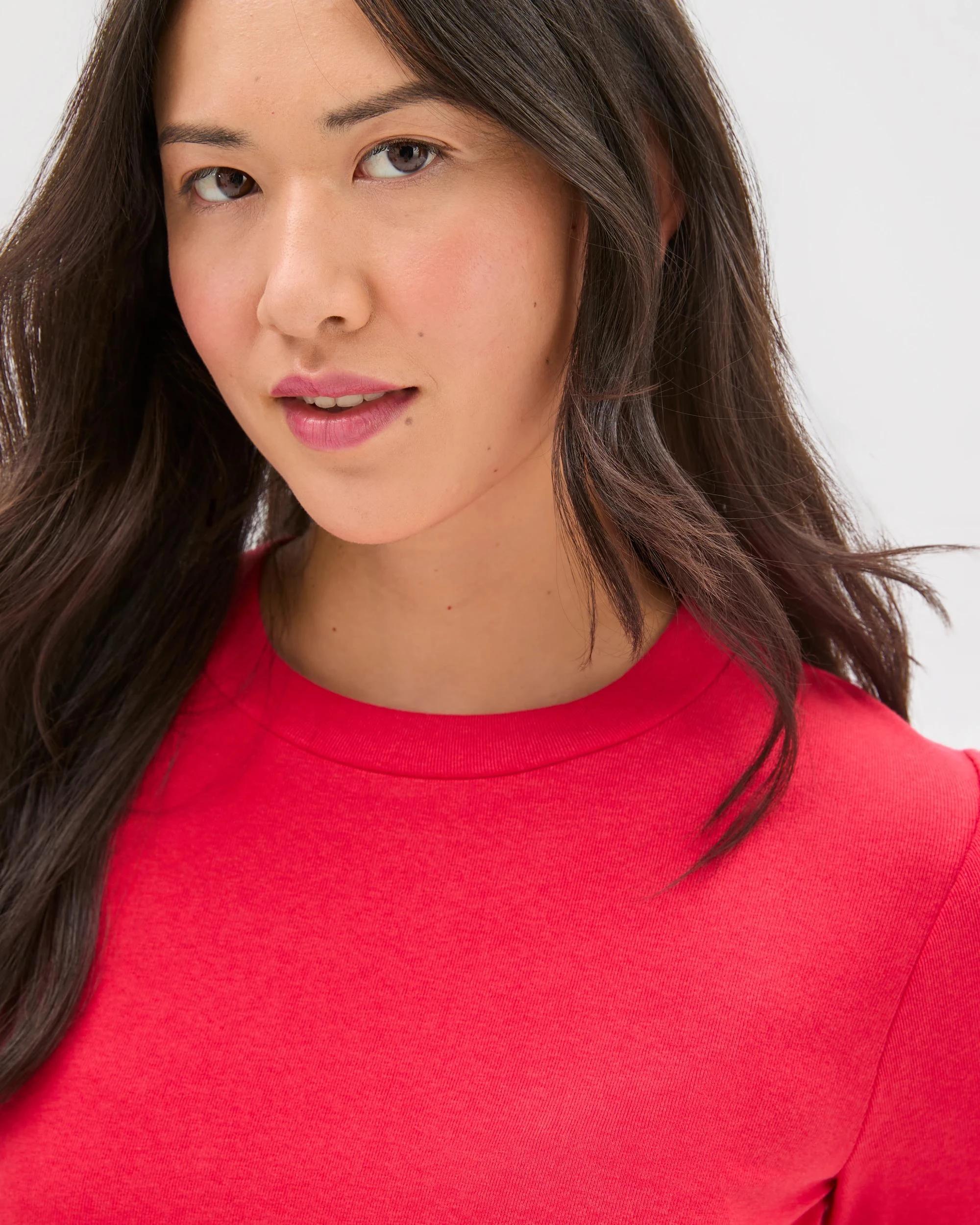 5 Target Woman Soft Touch Long Sleeve T-Shirt TRUE RED, 5 of 7