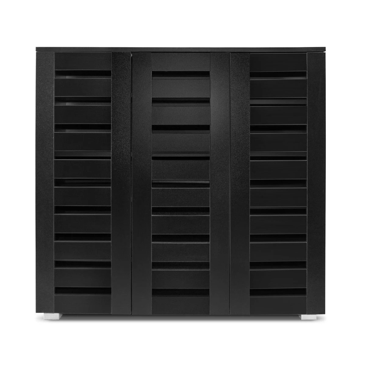 4 Ausway 4 Tier Wooden Shoe Storage Cabinet Rack Shelf Organiser for 30 Pairs, 4 of 7