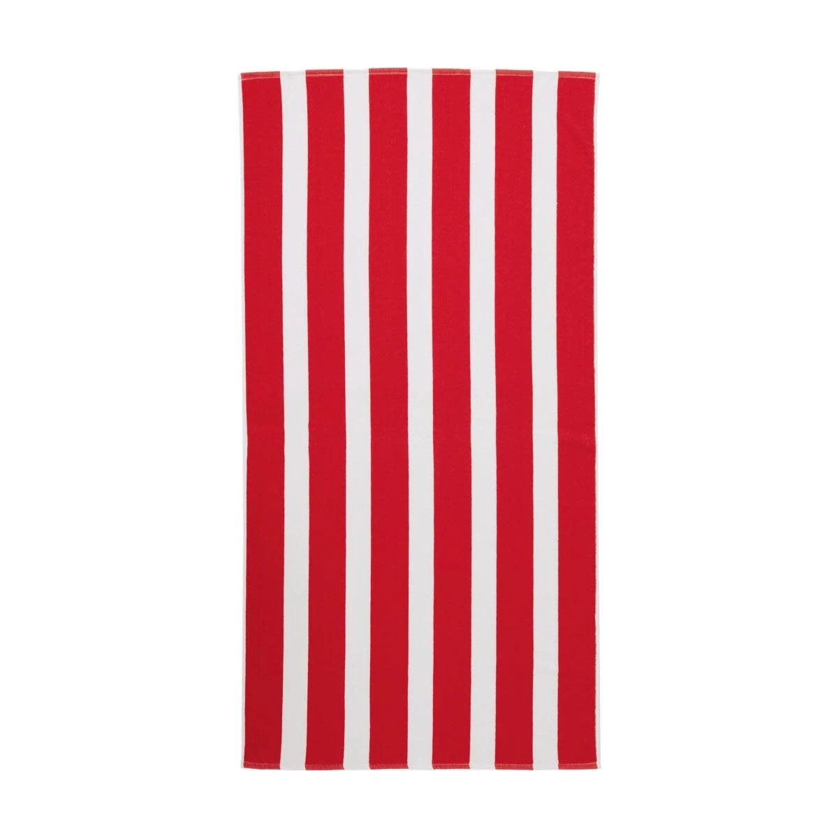 1 Stripe Beach Towel - Red, 1 of 6