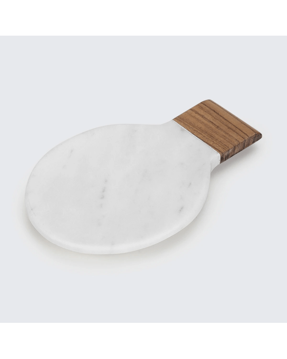Marble and Acacia Spoon Rest