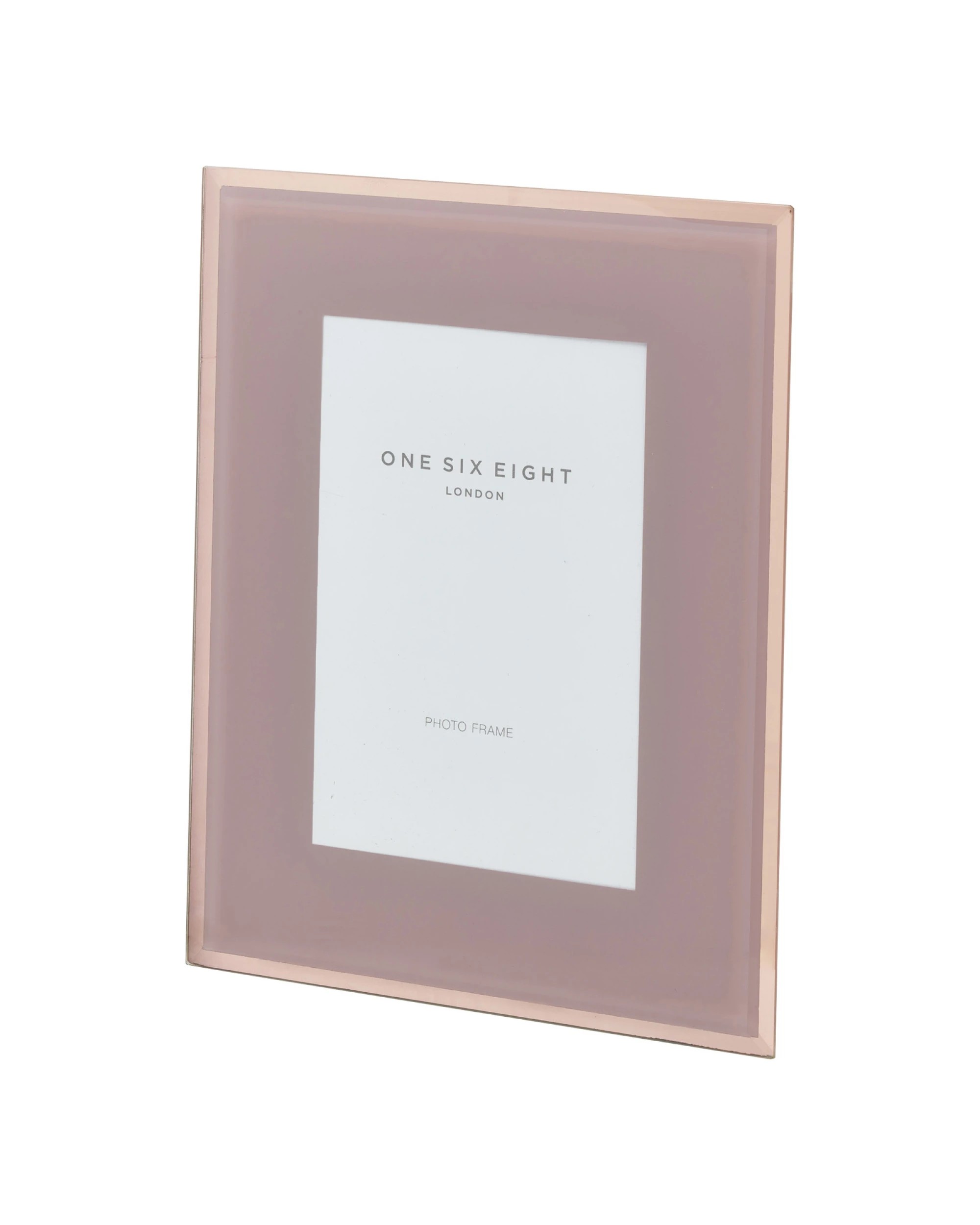1 One Six Eight London Clara Glass Photo Frame - 6 x 4 - Dusty Rose - Pink, 1 of 2