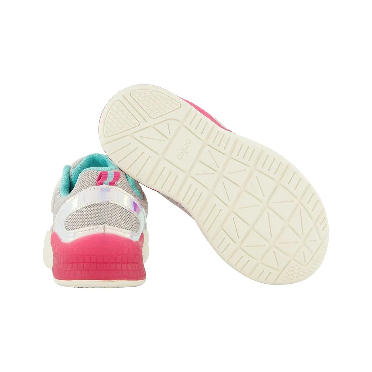 5 Junior Light Up High Top Shoes Lunar Grey, 5 of 6