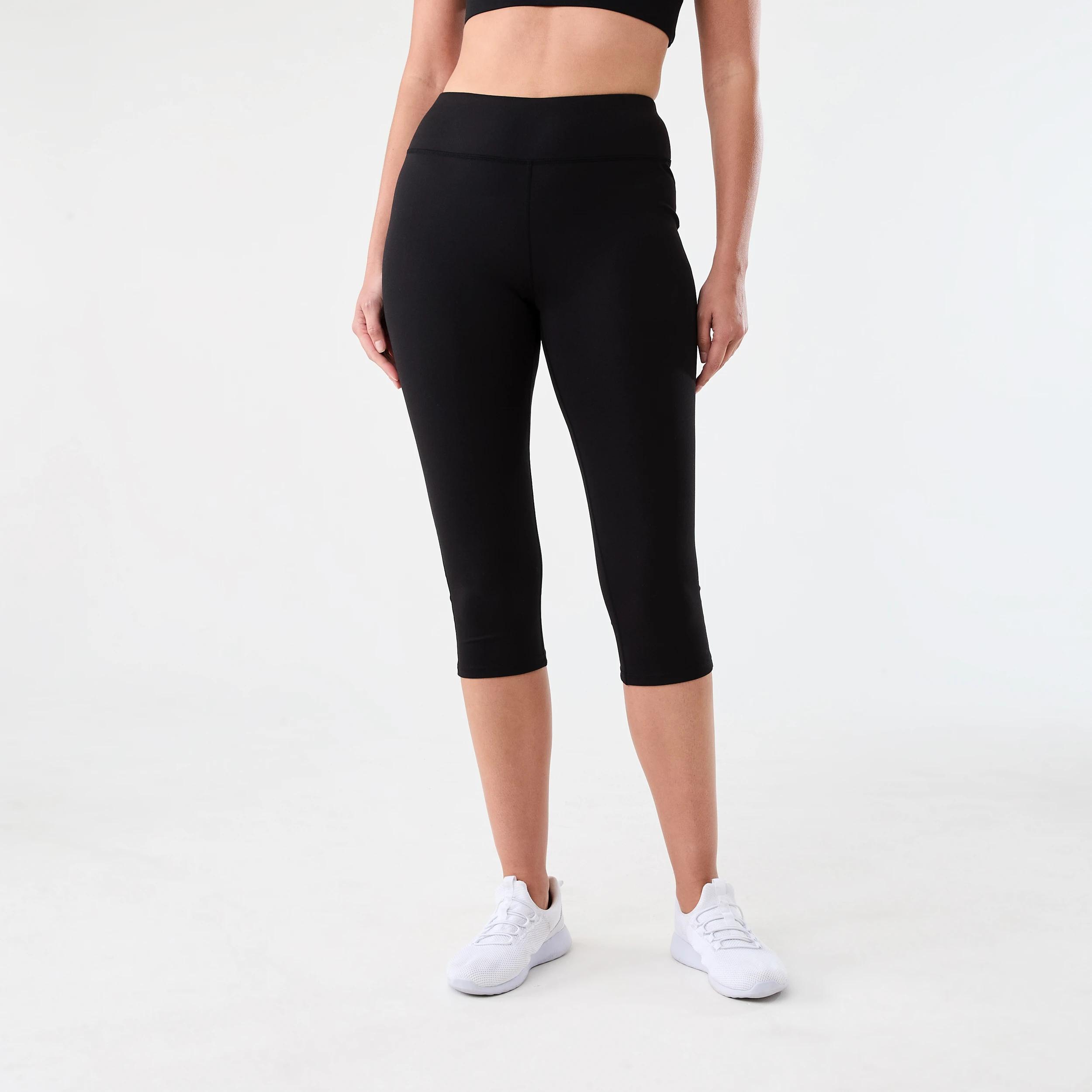 1 Active Womens Core Crop Everyday Comfort Leggings BLACK, 1 of 5