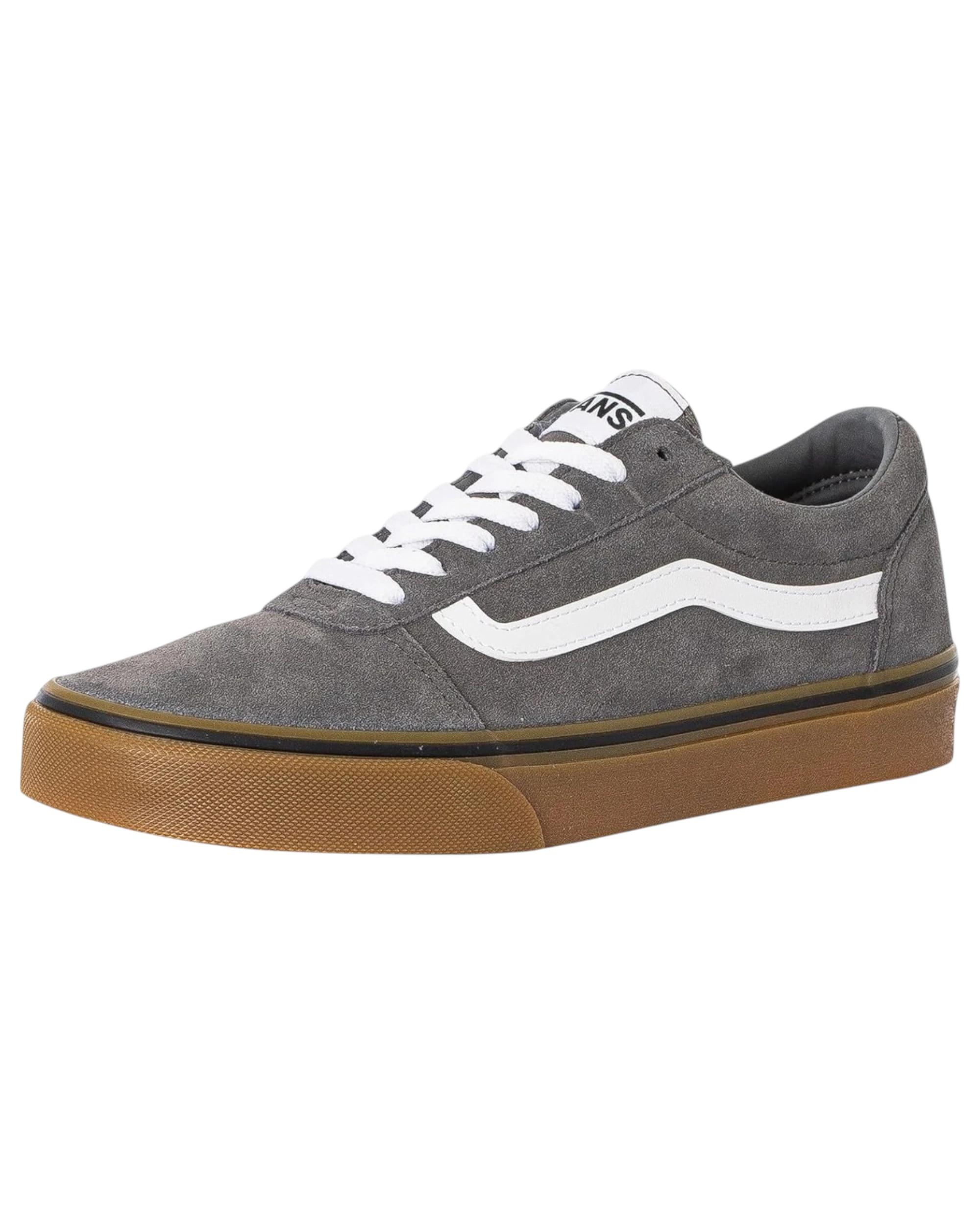 7 Vans Mens Ward Low Top Suede Pewter/Gum Lace Up Shoes PEWTER/GUM, 7 of 7