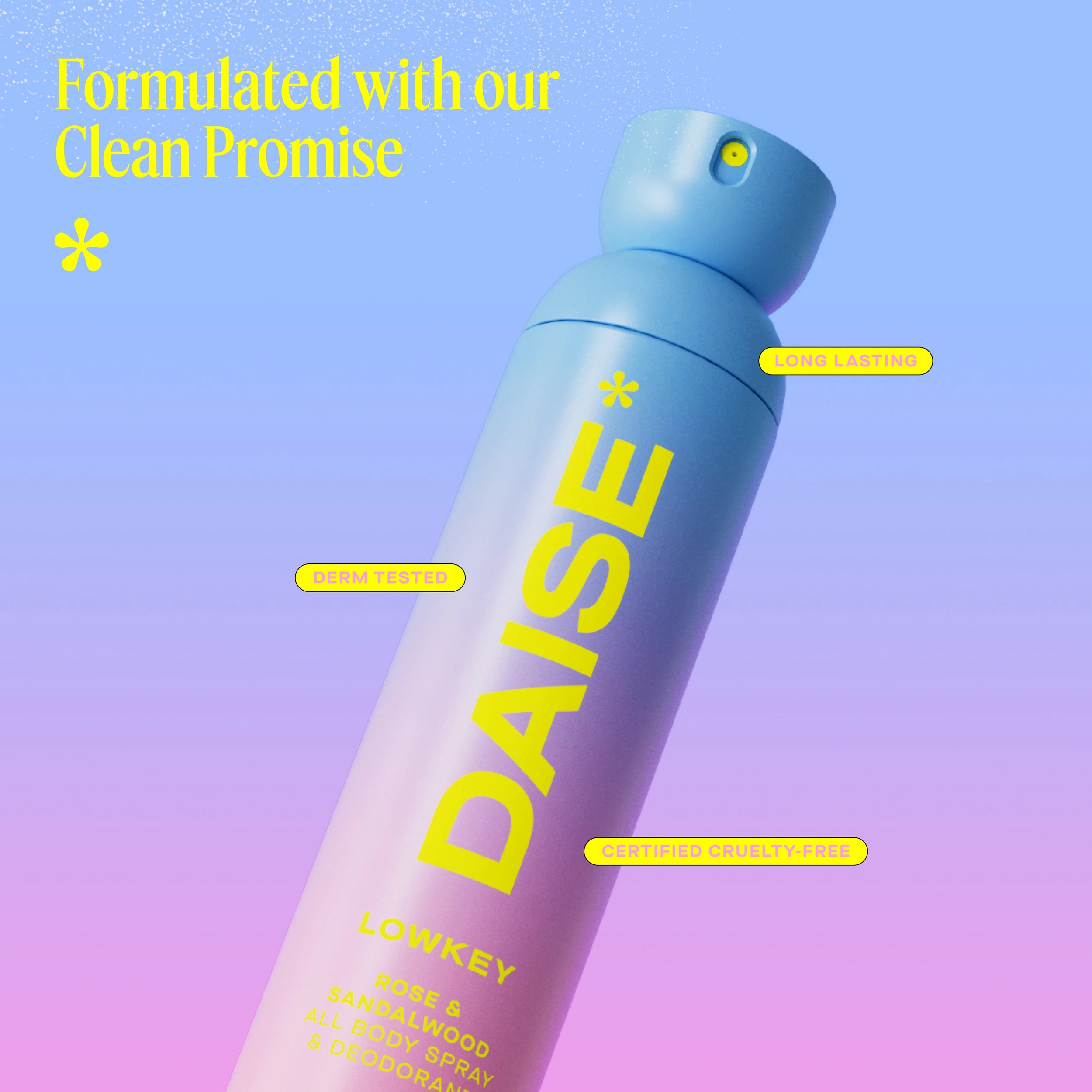 6 DAISE Lowkey All Body Spray and Deodorant 120ml - Rose and Sandalwood Scent, 6 of 8