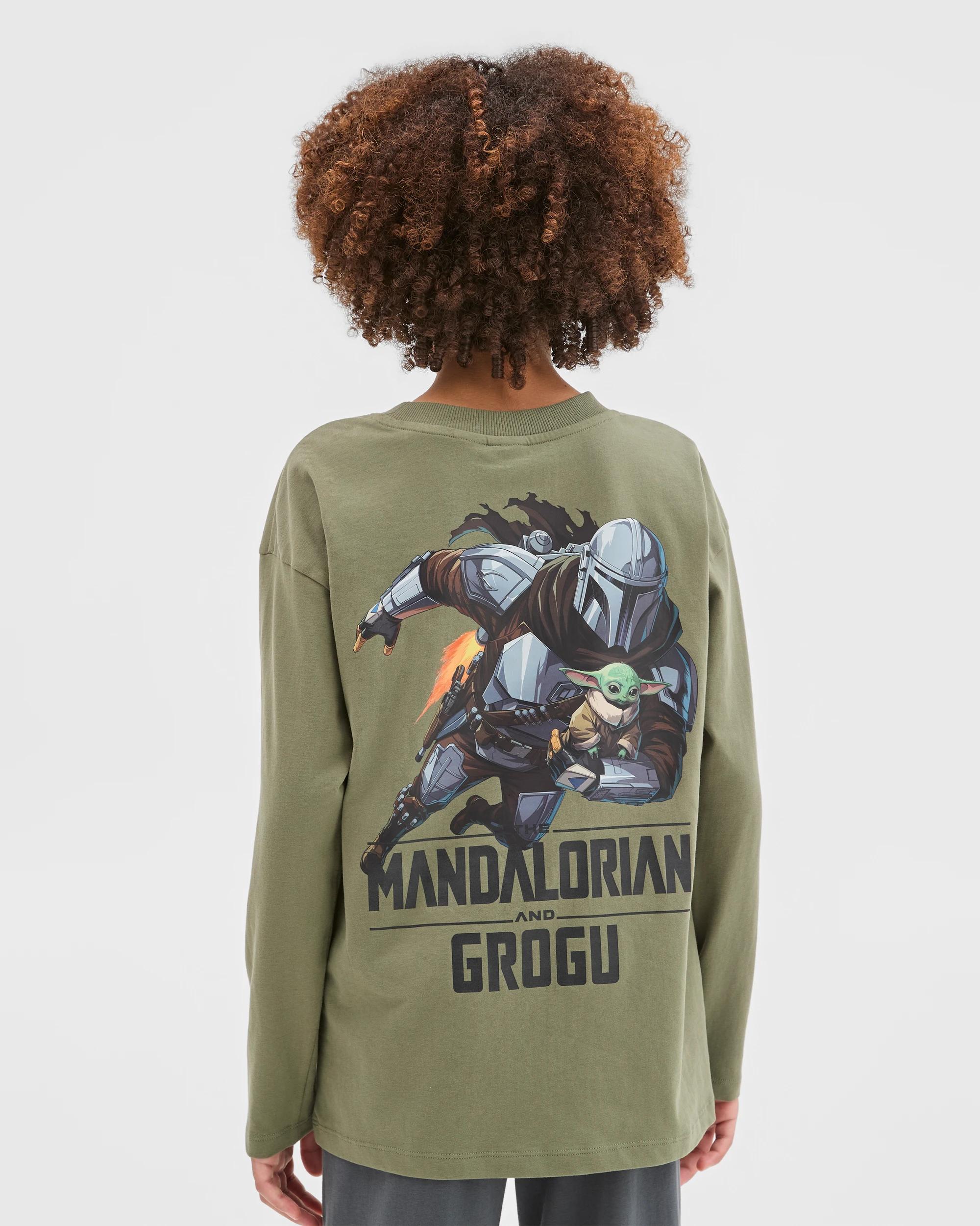 4 Disney The Mandalorian Australian Cotton Older Boys Oversized Knit Pyjama Set MANDALORIAN, 4 of 8