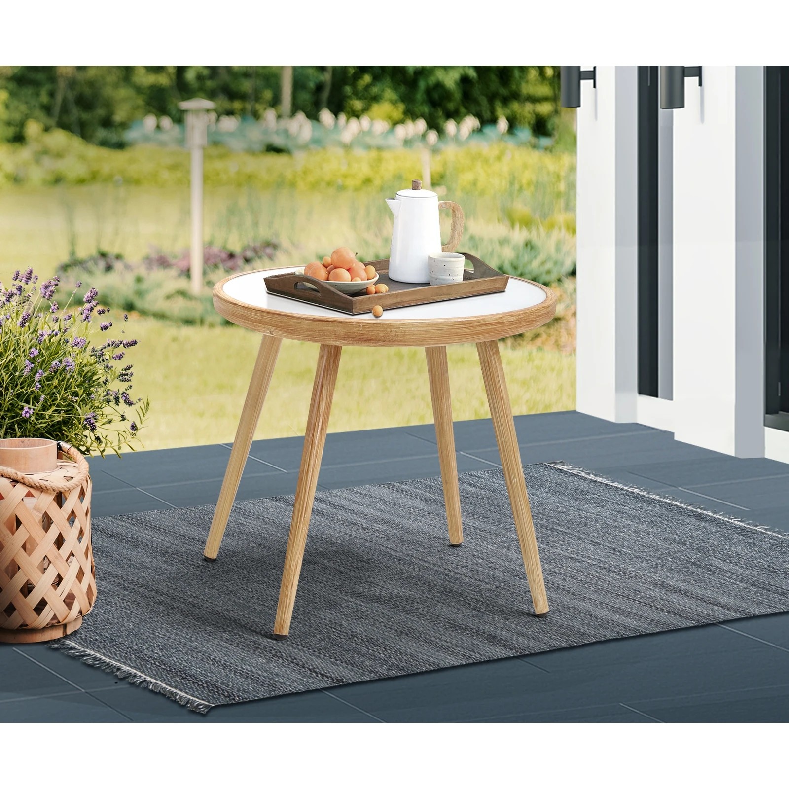 4 Livsip Outdoor Furniture Lounge Setting Chairs 2x Bistro Patio Garden Set
 - Multi, 4 of 10