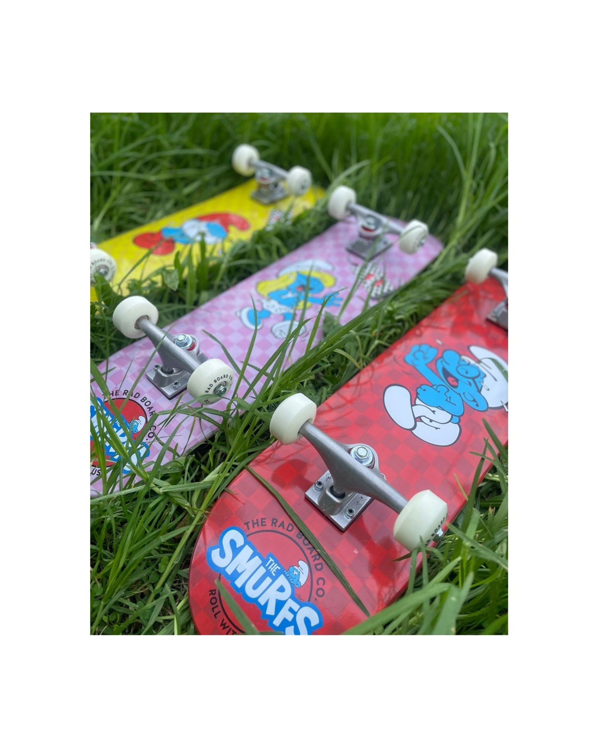 6 Rad Board Co Smurfs Complete Skateboard Dude Crew Papa Laughing 7.75 Inch - Multi, 6 of 7