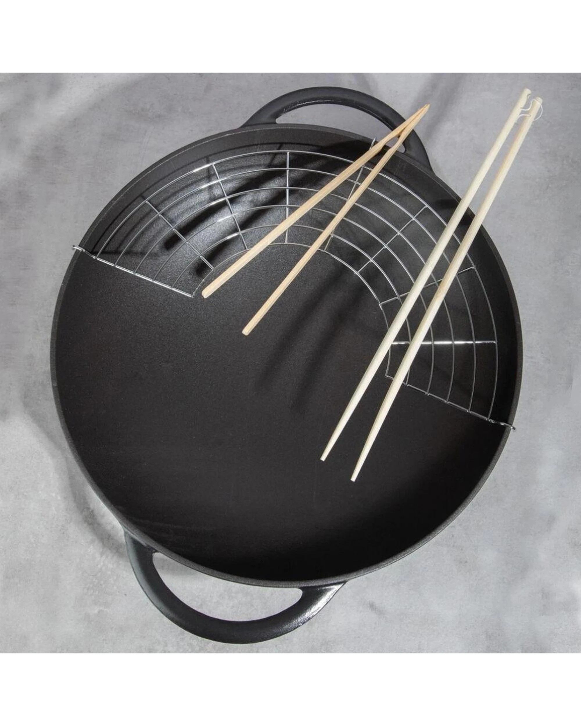 2 Chasseur Wok With Glass Lid 37cm  4.5L Inferno Red, 2 of 3