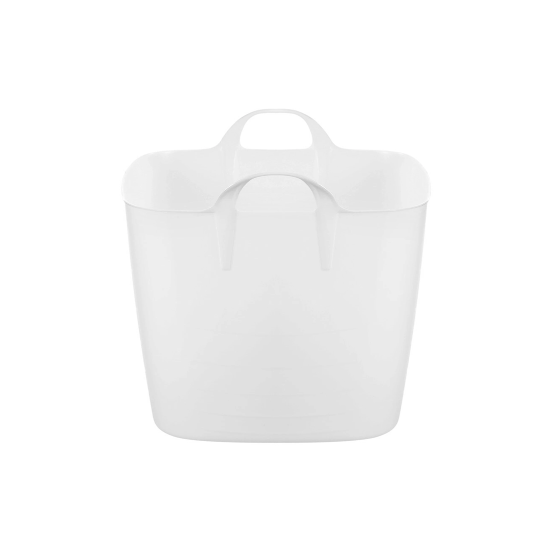 3 Boxsweden Square Flexible Tub 40l Storage Home Organiser With Handle.
 - White, 3 of 9
