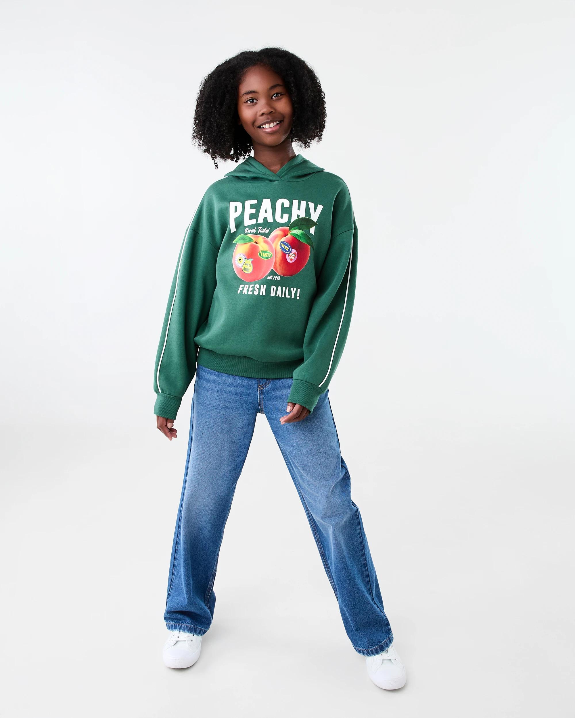 7 Oversized Hoodie Grn Peach, 7 of 8