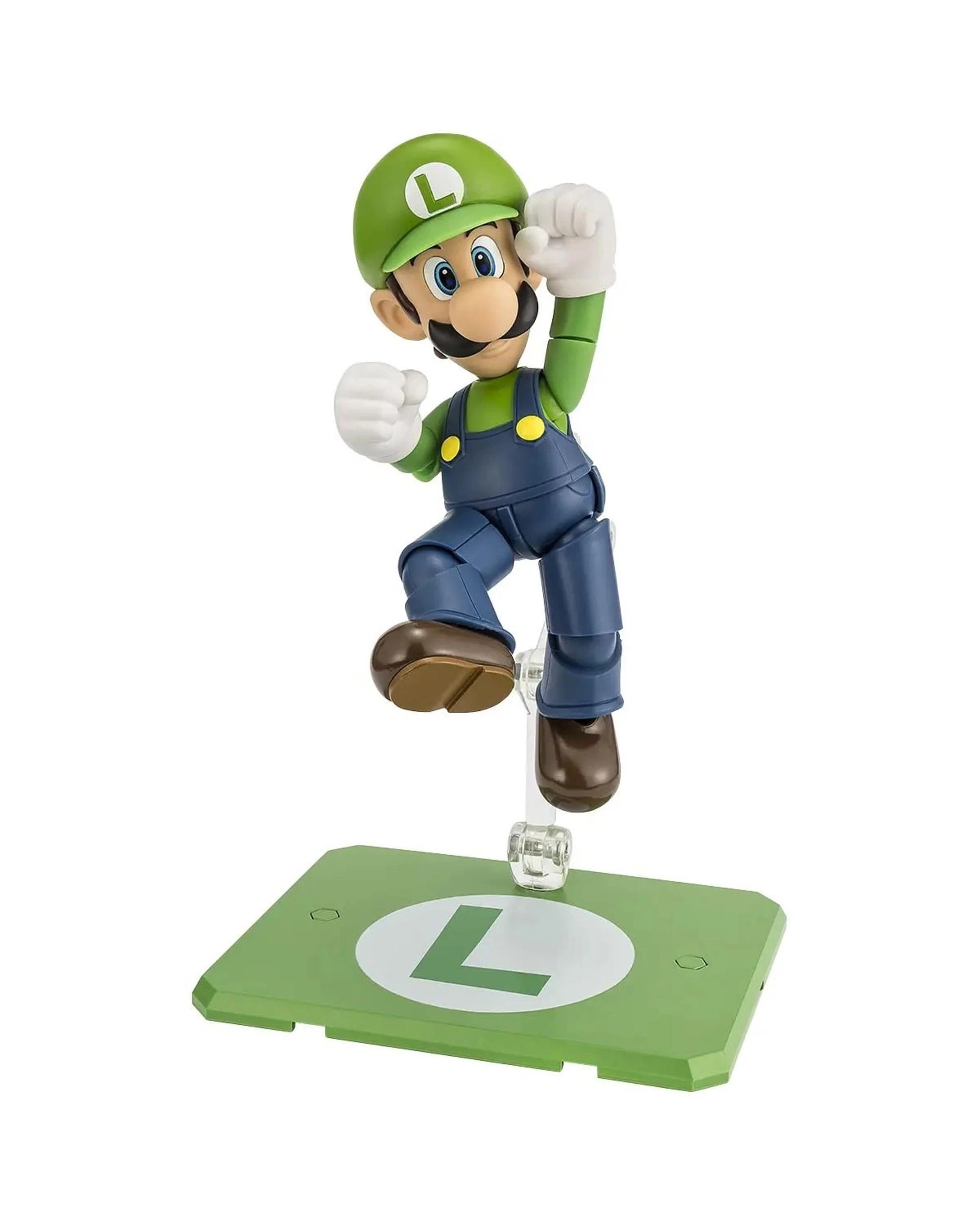 1 Tamashii Nations S.H.Figuarts Super Mario Luigi Figure, 1 of 6