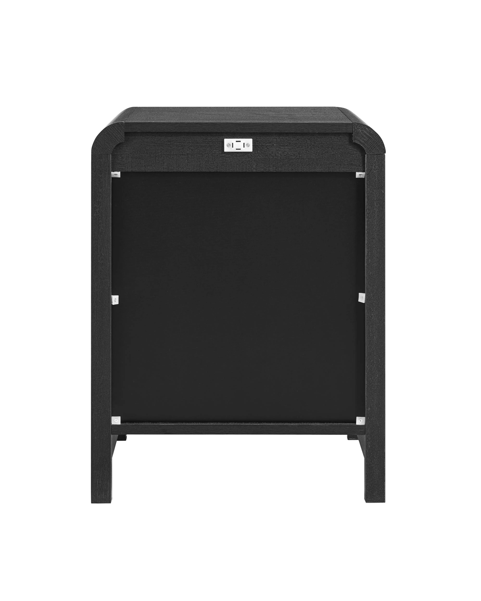 6 Kodu Bedside Unit Nightstand Side Table 1 Door - Black, 6 of 10
