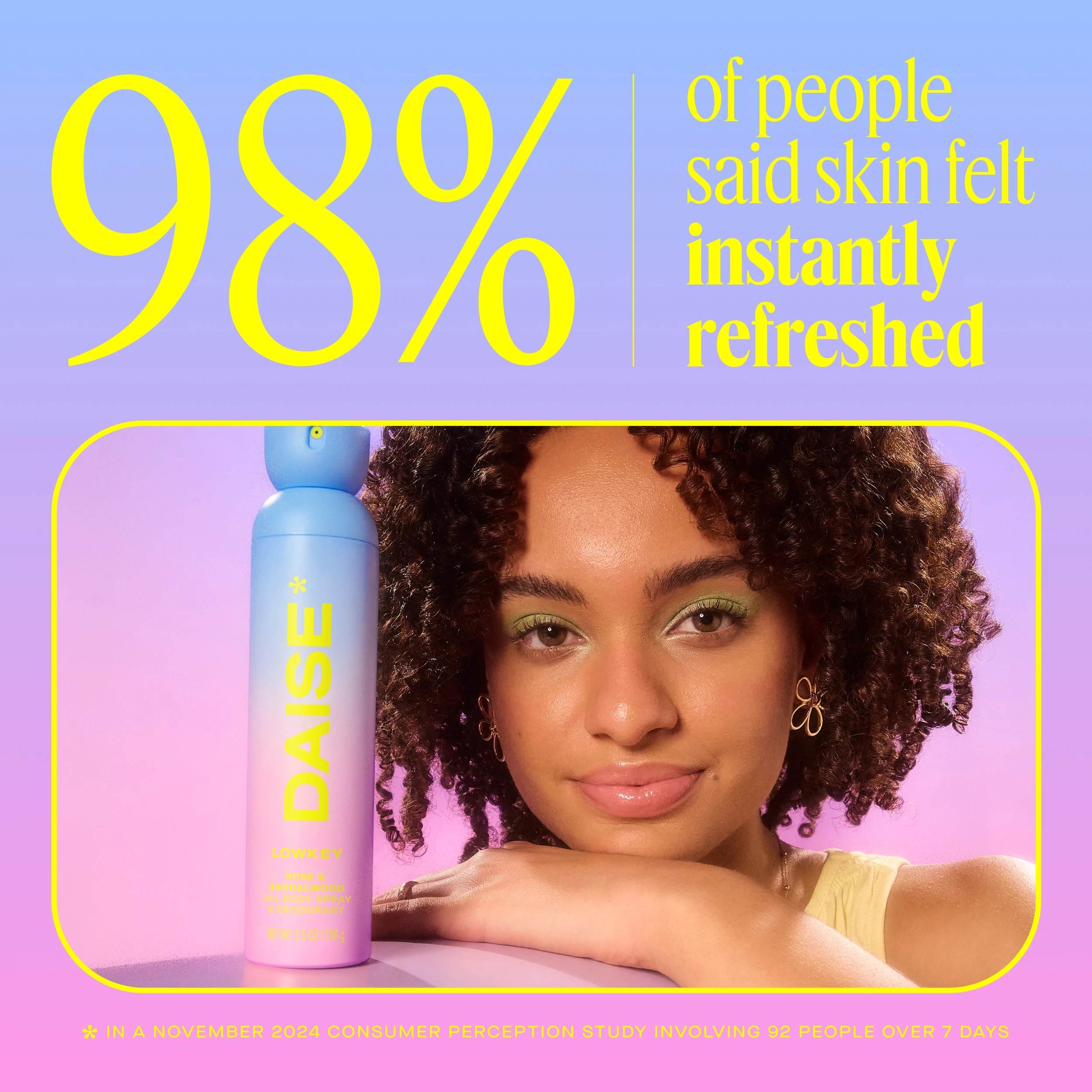 10 DAISE Lowkey All Body Spray and Deodorant 120ml - Rose and Sandalwood Scent, 10 of 10