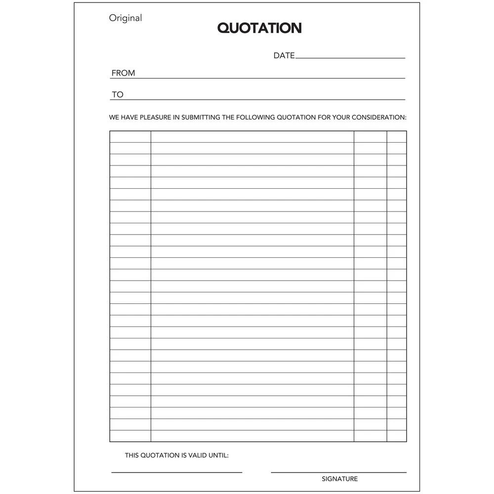 2 Olympic No.750 Carbonless Duplicate Quotation Book, 2 of 2