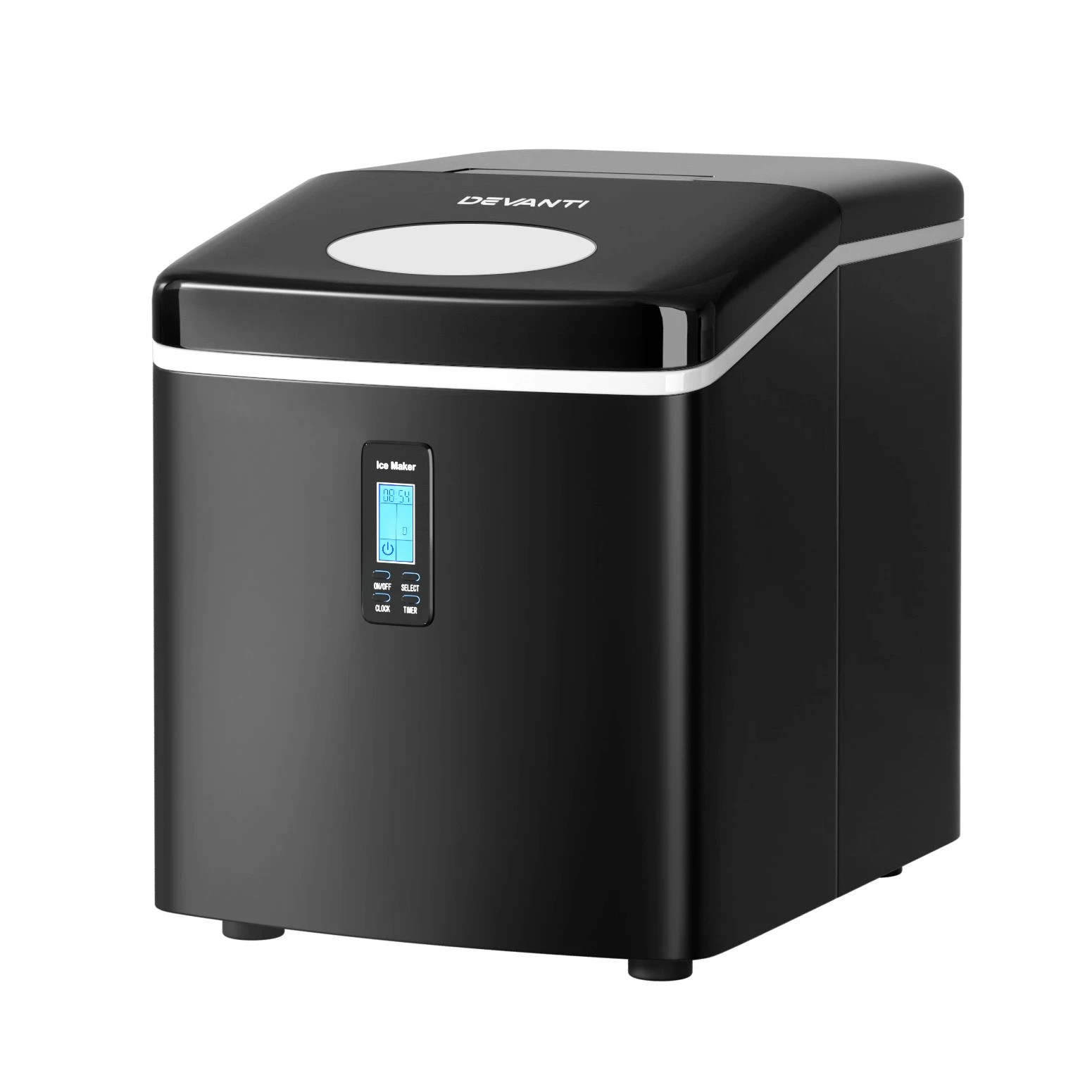 1 Devanti 15kg Ice Maker Machine - Black, 1 of 8