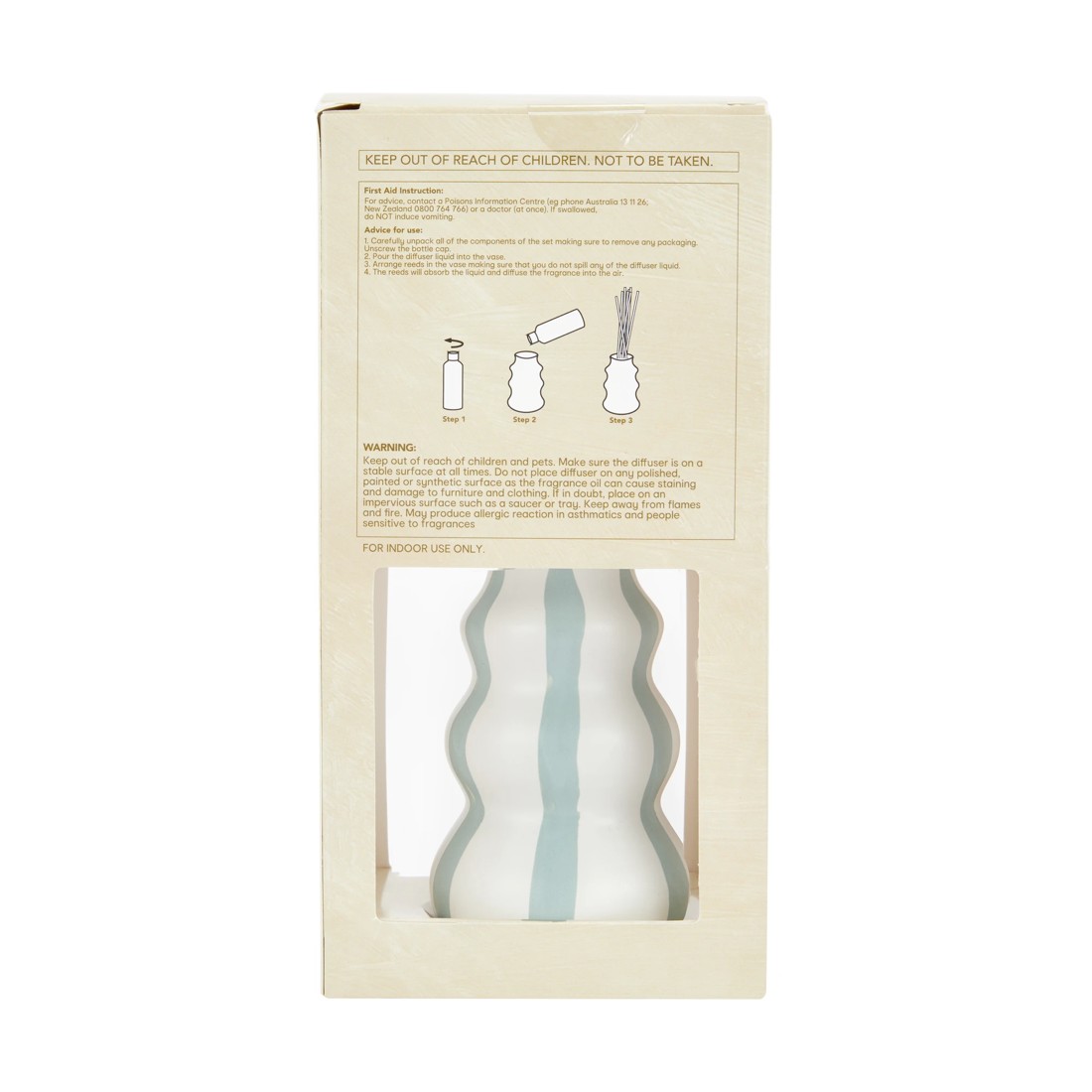 6 Ceramic Stripe Diffuser 150ml, 6 of 8