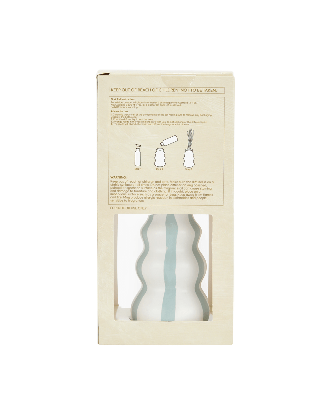 6 Ceramic Stripe Diffuser 150ml, 6 of 8