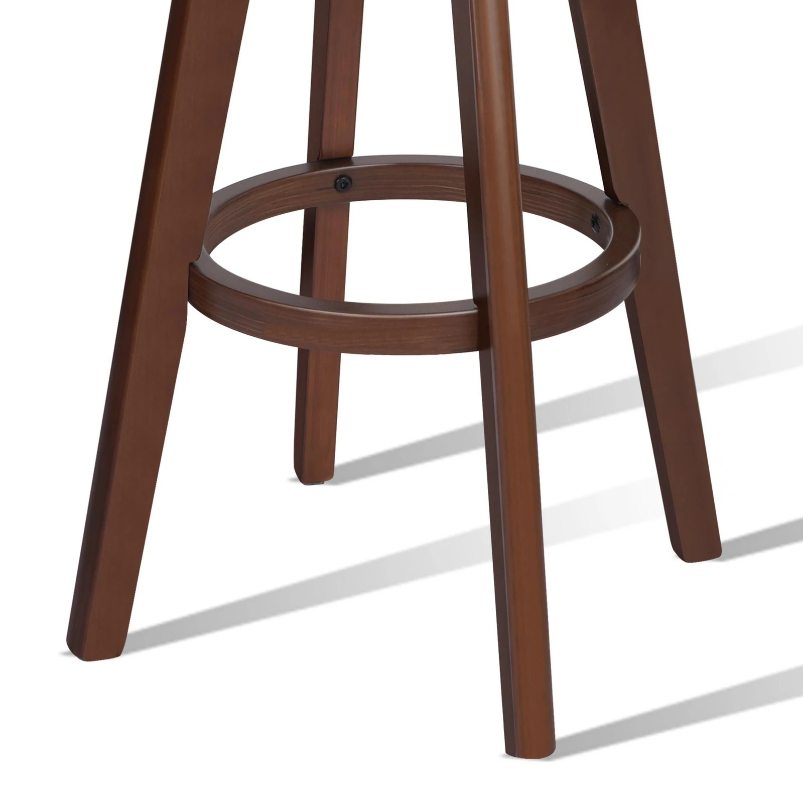 5 Alfordson 2x Bar Stools Liam Kitchen Wooden Swivel Chairs Black - Black, 5 of 10