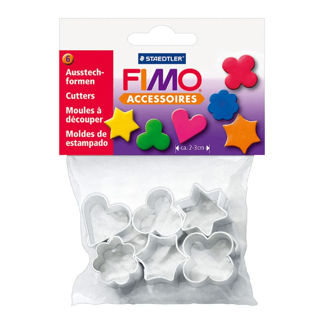 1 Staedtler FIMO Shaped Cutters 6 Pack, 1 of 1