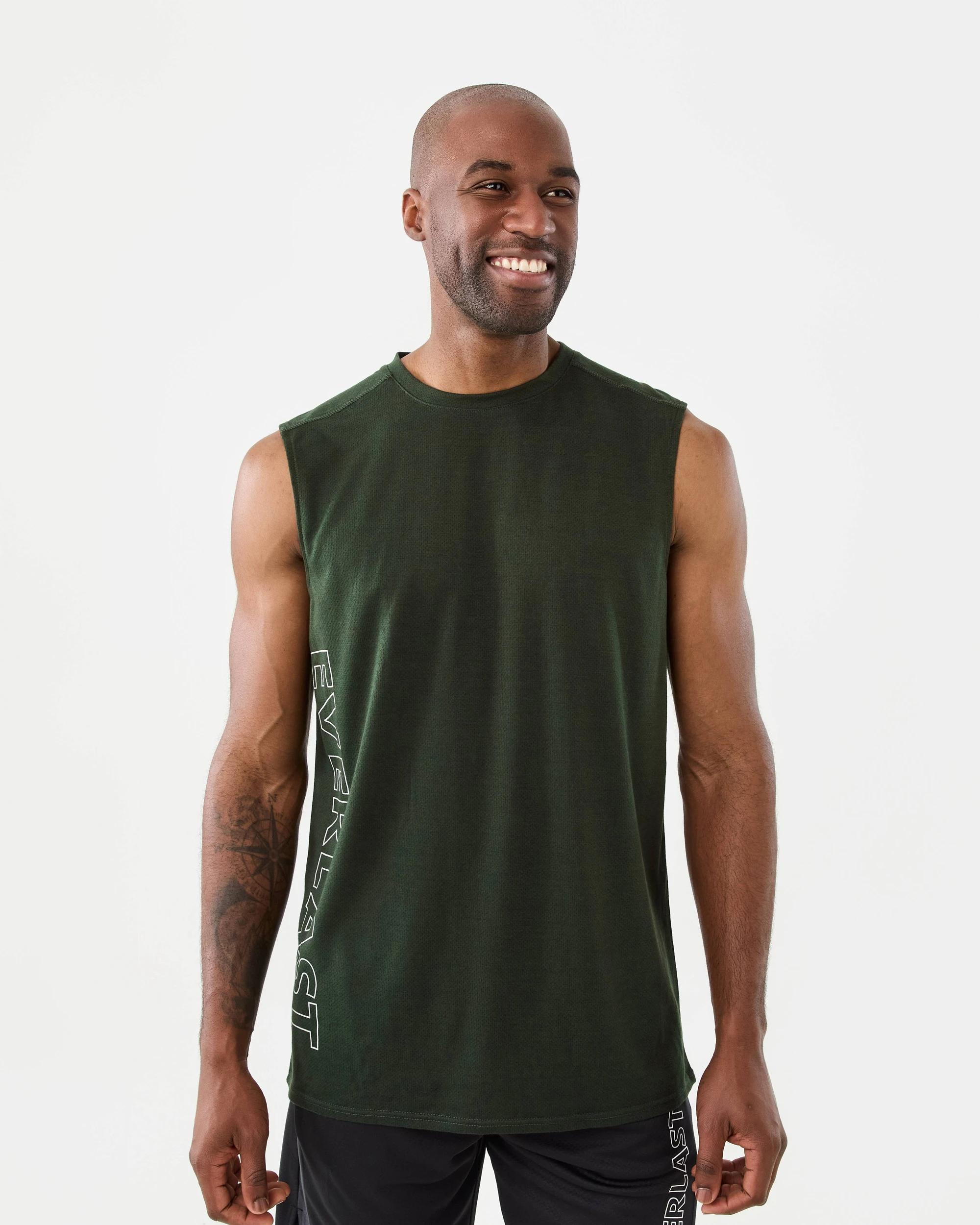 2 Everlast Mens Mesh Muscle Deep Green, 2 of 7