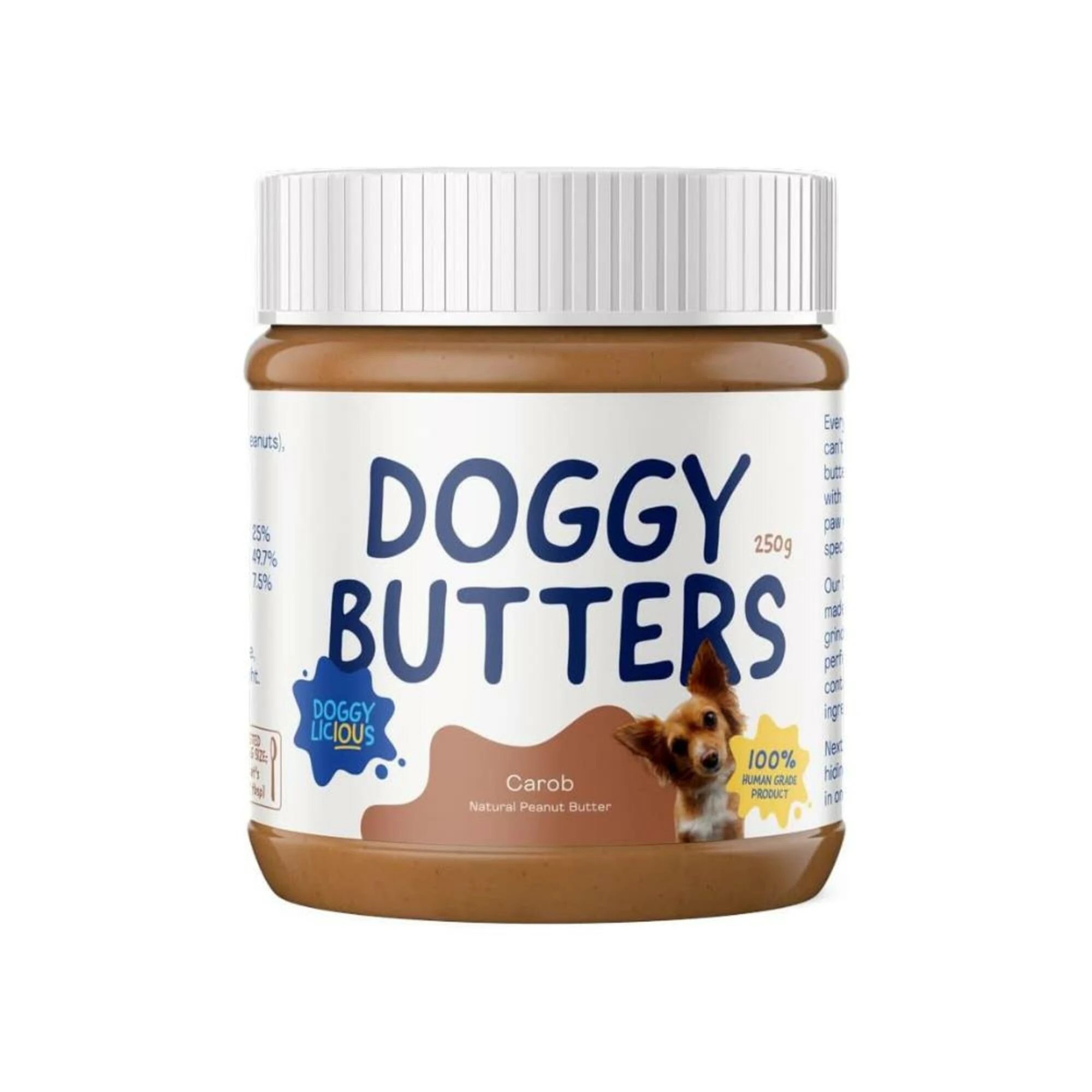 1 Doggylicious Doggy Carob Butter 250g, 1 of 2