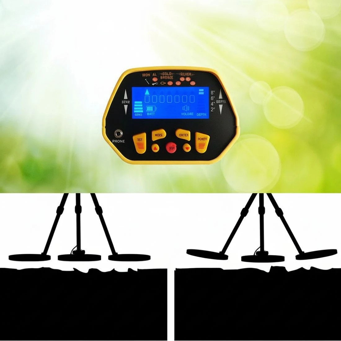 3 Weisshorn Metal Detector 180MM Deep Sensitive Water Resistant Pinpointer Treasure Hunter - Multi, 3 of 4