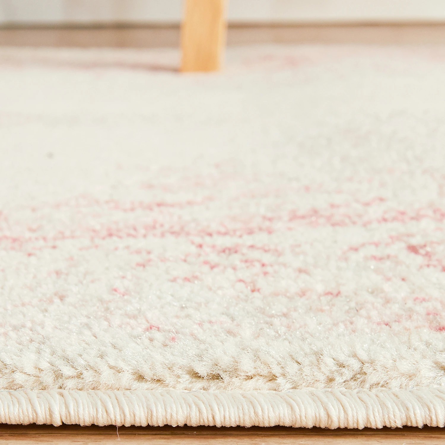 7 Common Ground Rugs Mason 702 400x80cm - Large Runner Power Loomed Pet Friendly Rug - Pink, 7 of 7