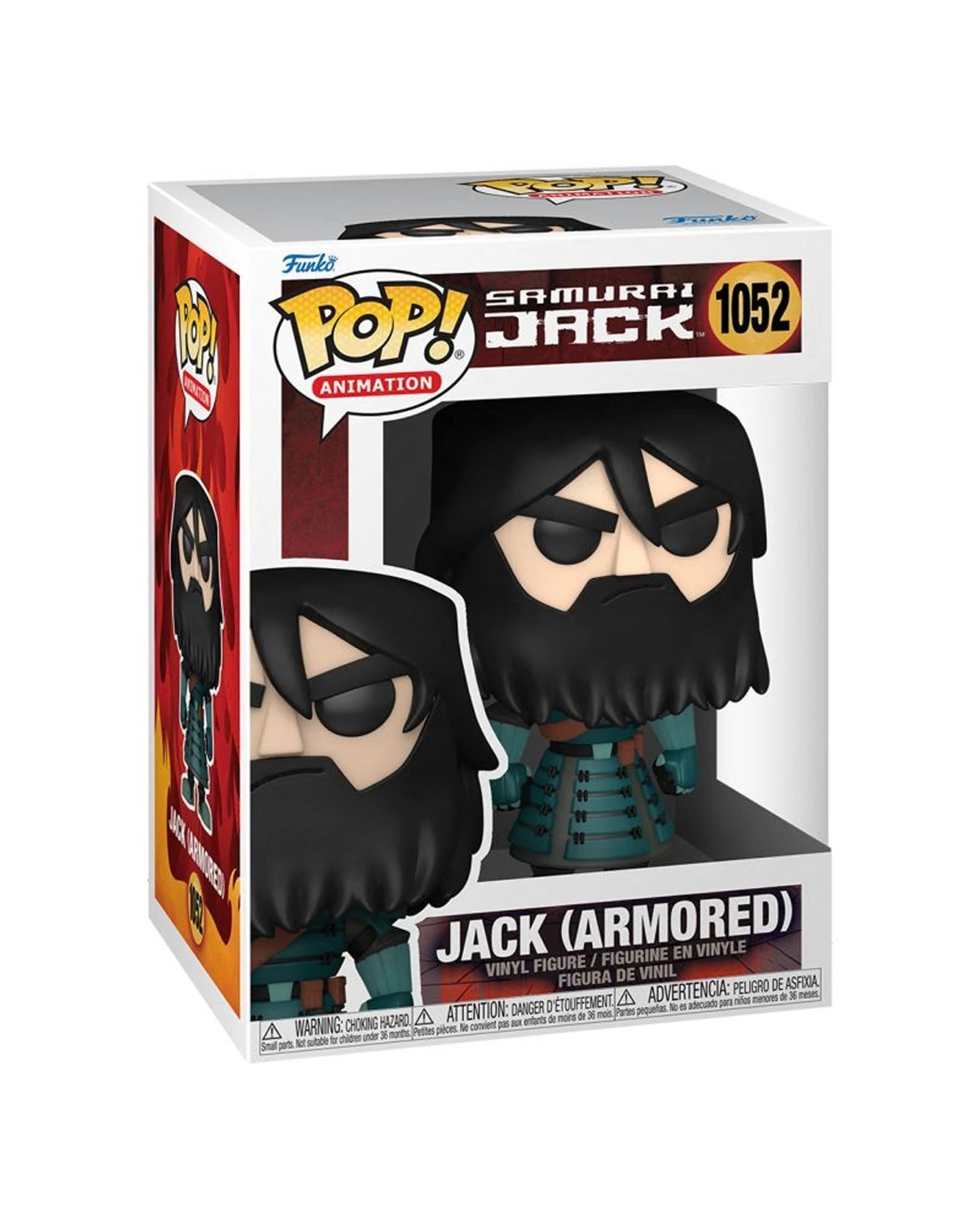 2 Pop Vinyl Figurine Samurai Jack - Jack Armored Action Figure 10cm Chase Variant - Multi, 2 of 4