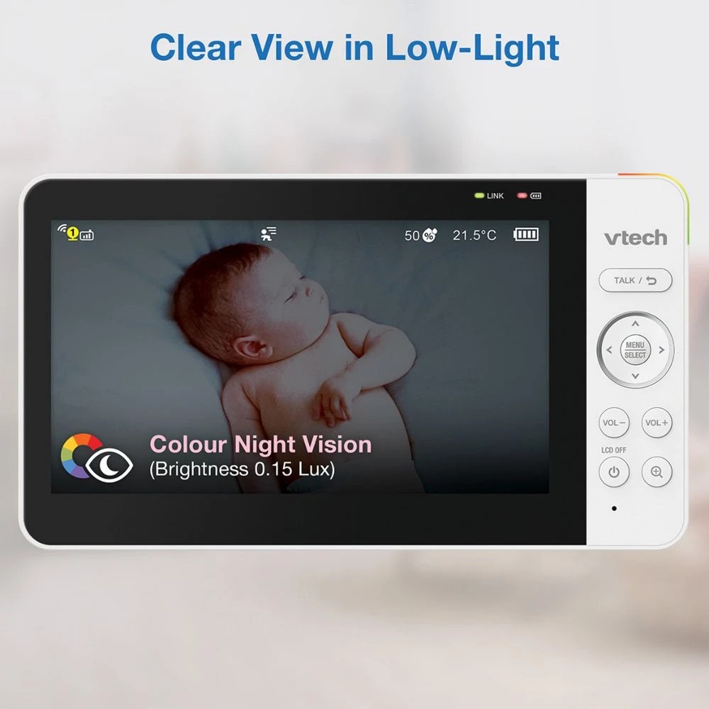 6 Vtech 7" Smart Pan & Tilt Baby Monitor, 6 of 9