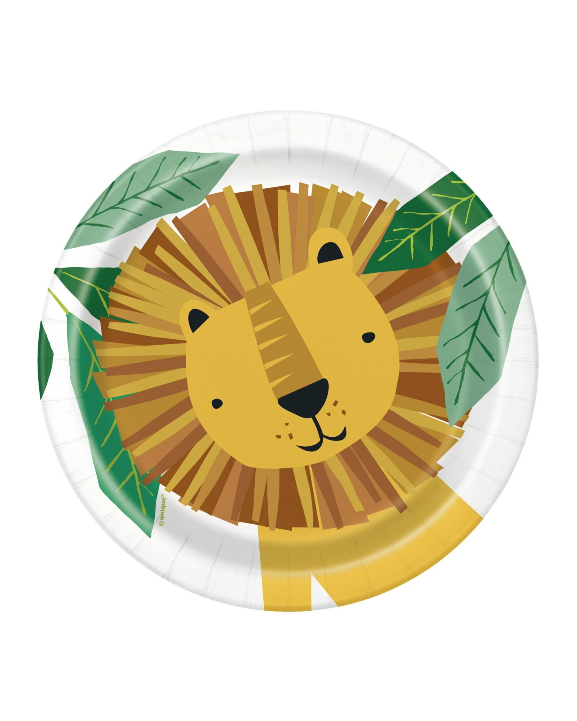 1 Unique Animal Safari Small Paper Plates Pack of 8, 1 of 1