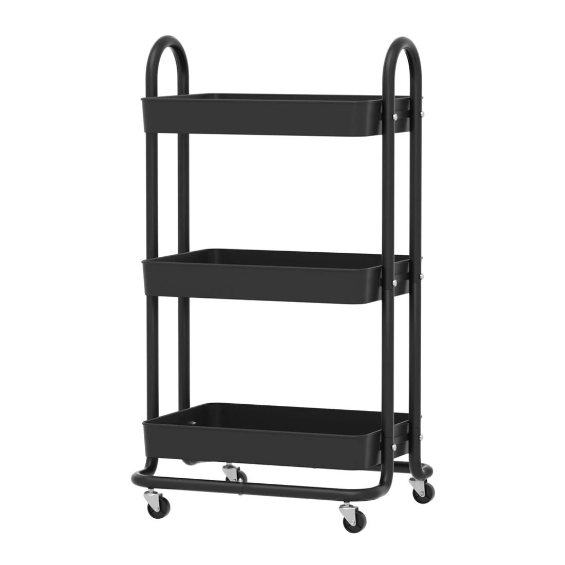 Artiss Storage Trolley Kitchen Cart 3 Tiers Rack Shelf Organiser Wheels ...