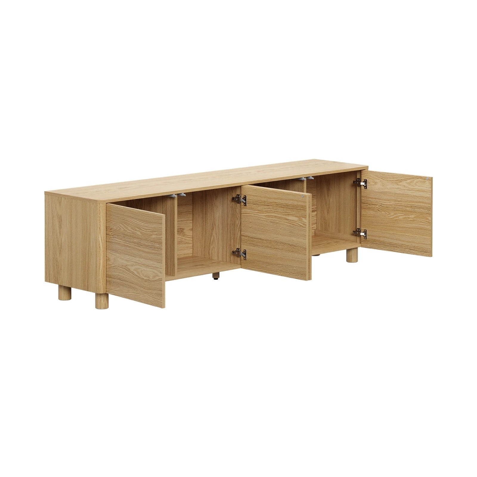 8 Oikiture TV Cabinet Entertainment Unit 180cm 4 Doors, 8 of 10