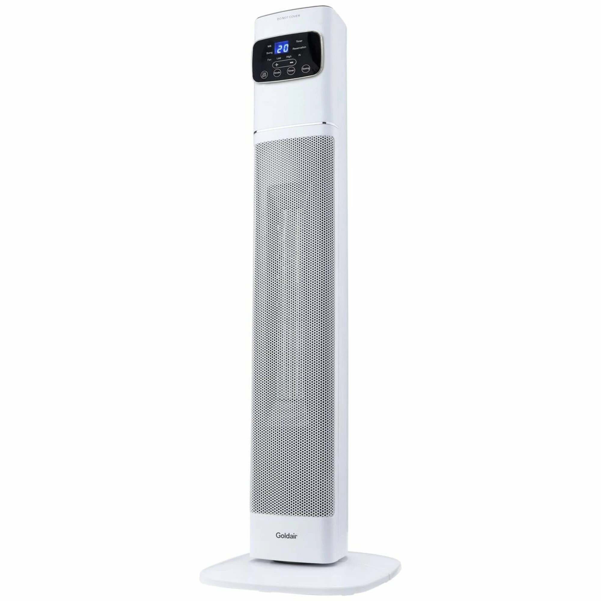 2 Goldair 2400W Ceramic Tower Heater With WiFi White, 2 of 4