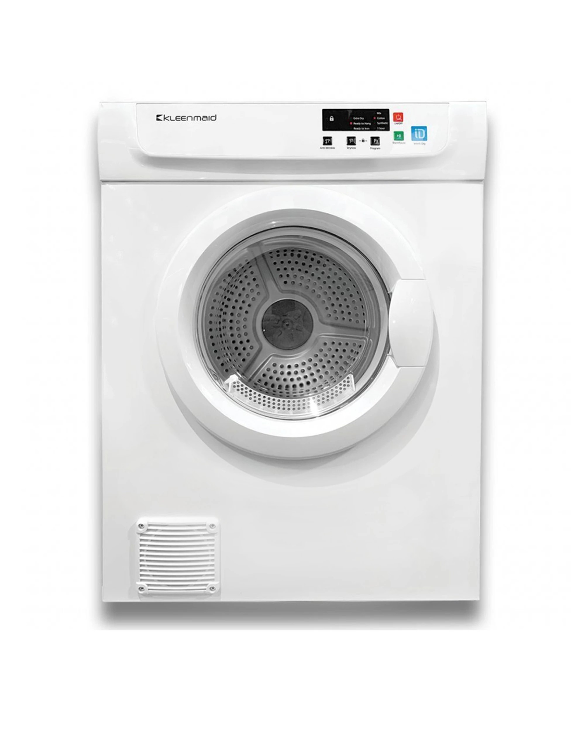 1 Kleenmaid Vented Clothes Dryer Sensor Control Auto Shut Off 7kg Laundry Machine - White, 1 of 8