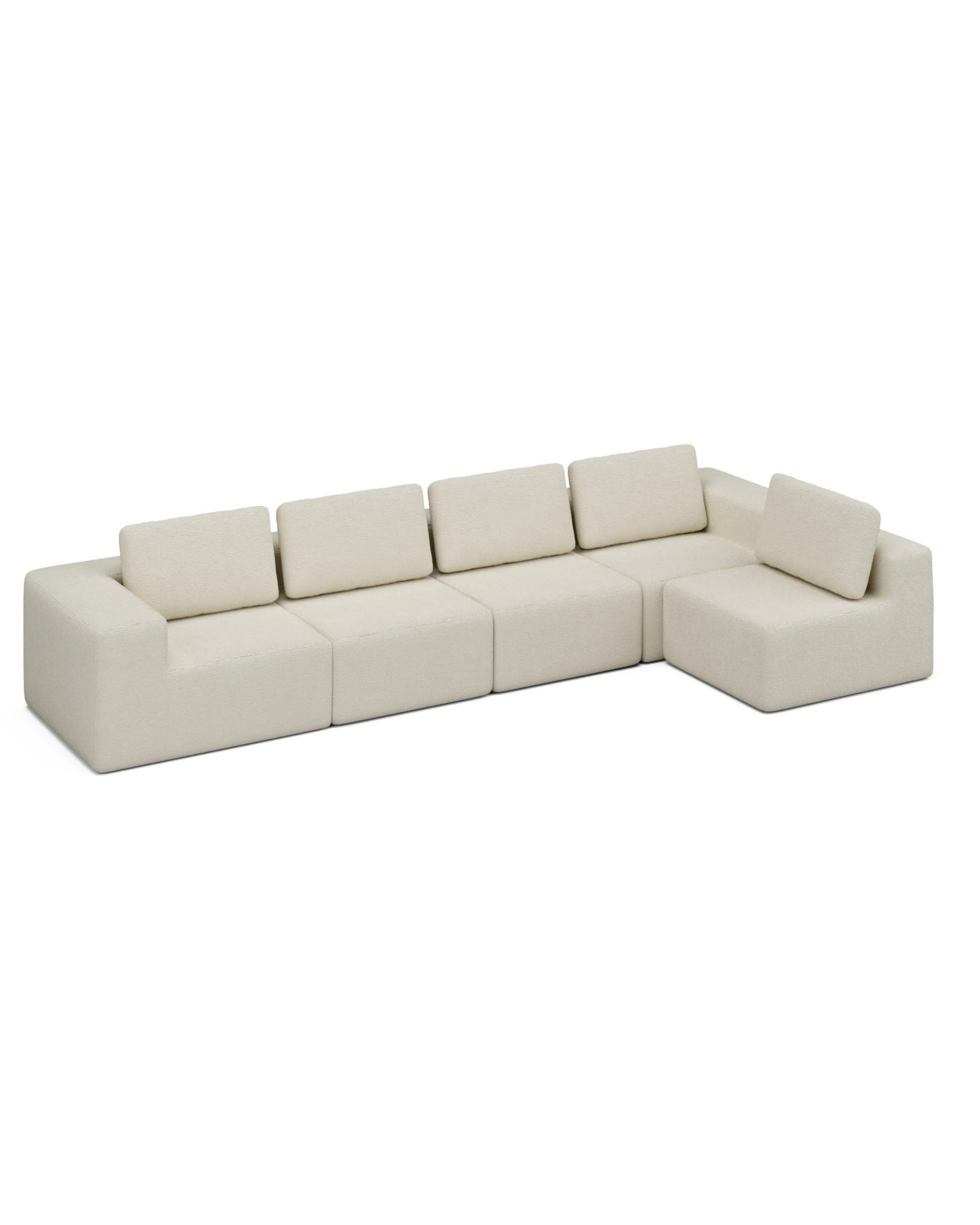 1 Advwin 415cm 5 Seater Sofa Modern Modular Sectional Couch No Assembly  - Beige, 1 of 7