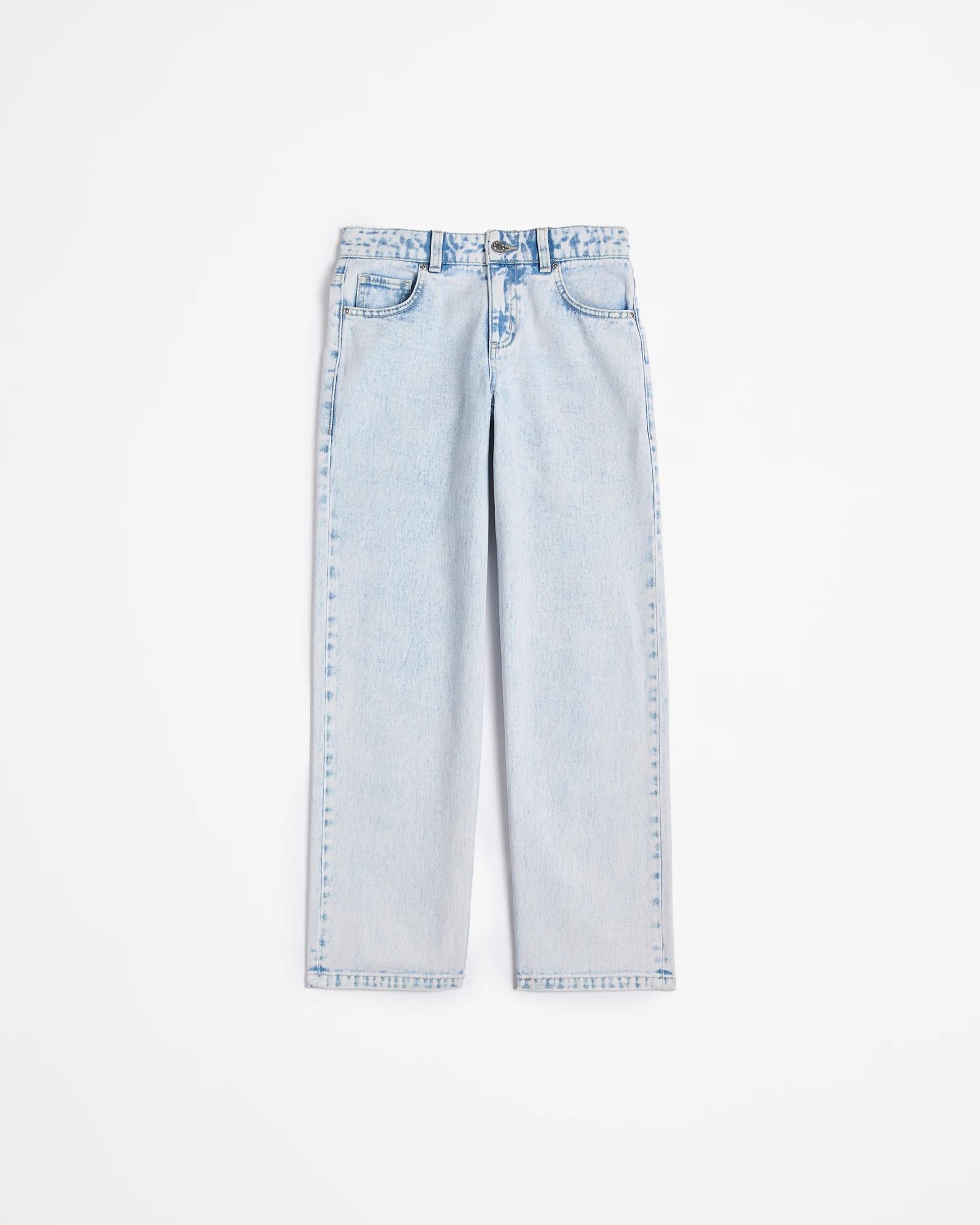 1 Target Wide Leg Denim Jeans LIGHT WASH, 1 of 3