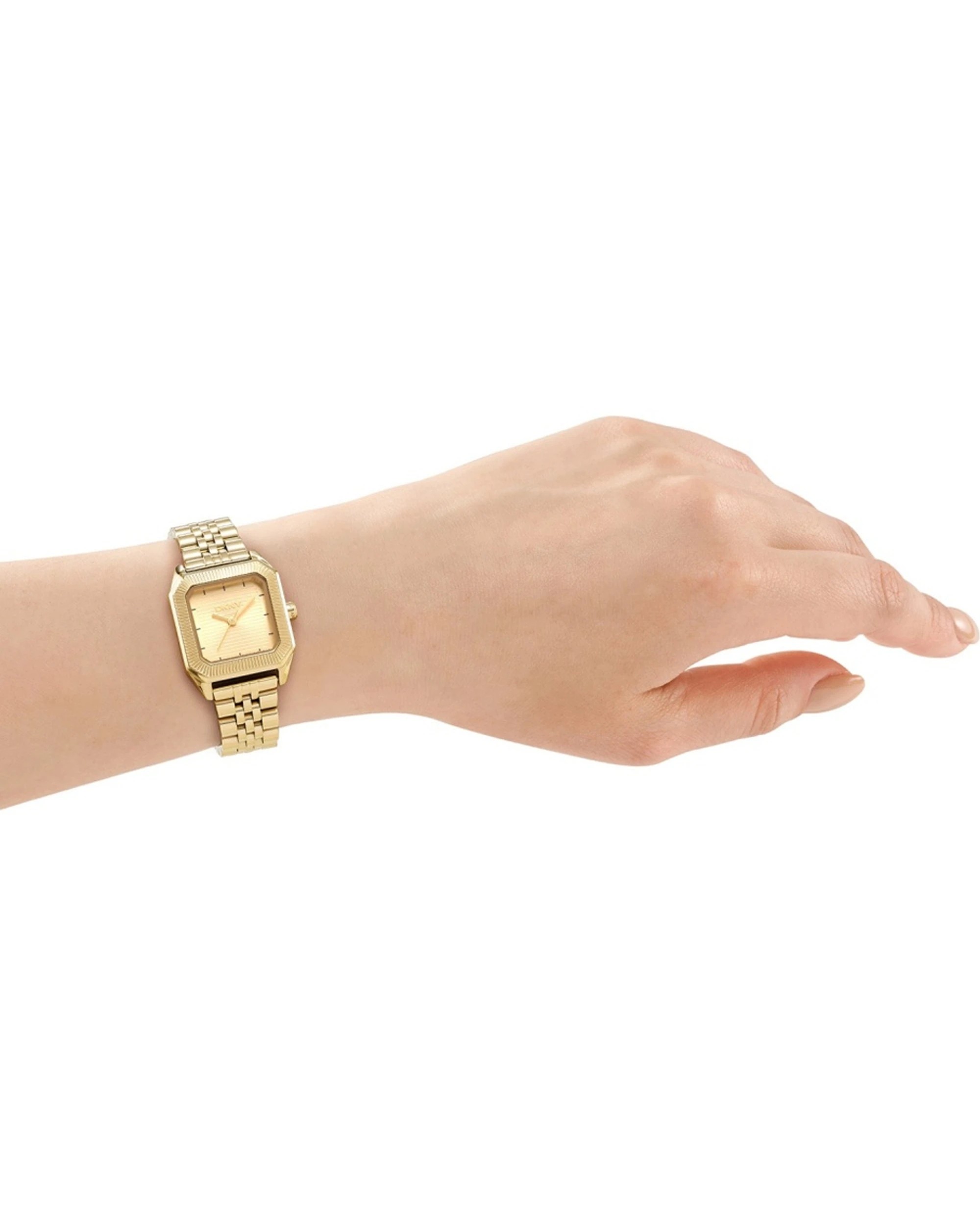 4 DKNY Signature Shape Women's Gold Watch 27x34mm Stainless Steel Case Water Resistant, 4 of 4