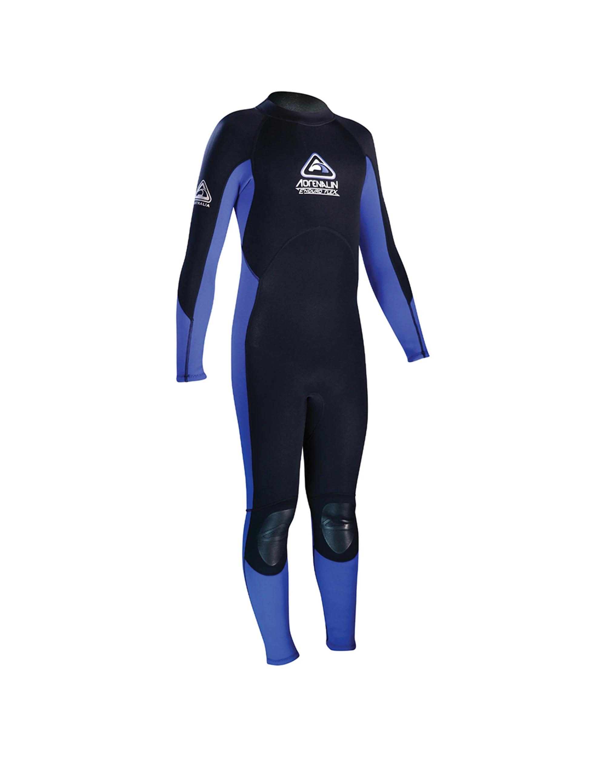 1 Adrenalin Enduro-Flex Junior Steamer Youth Wetsuit BLUE, 1 of 1