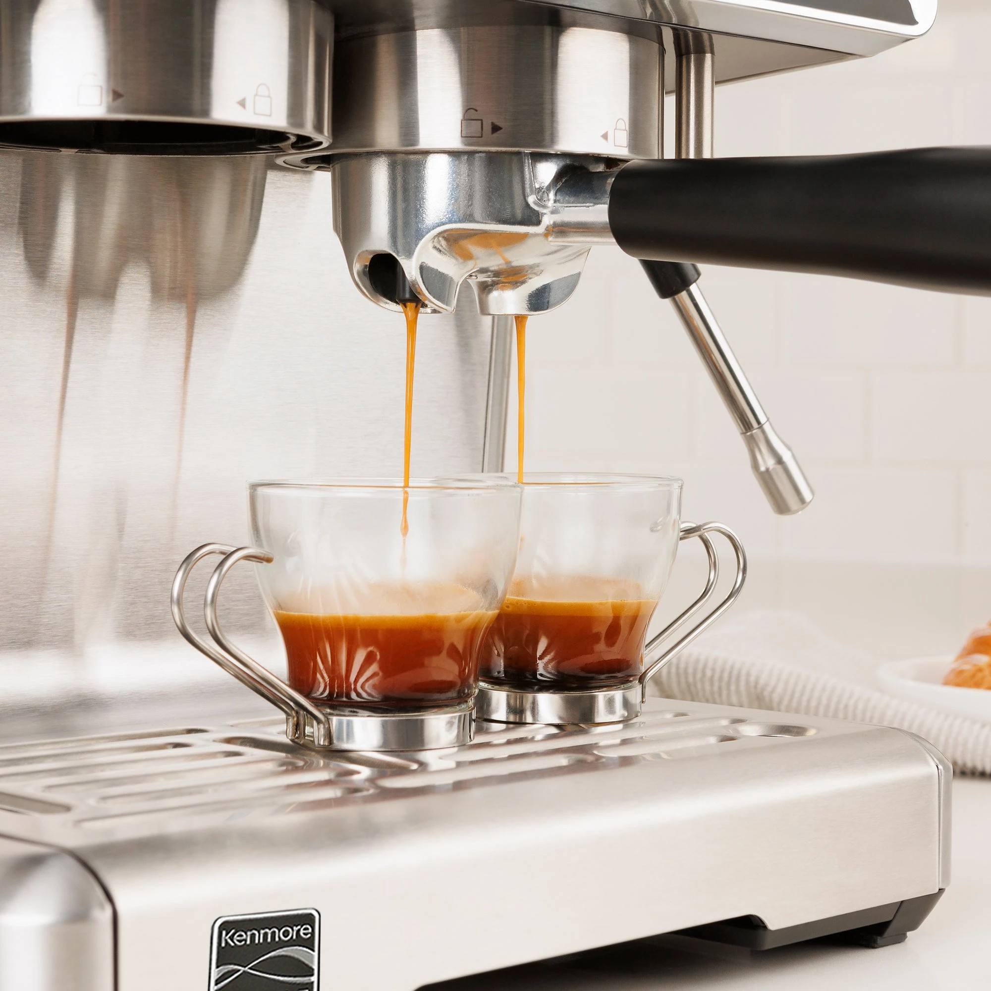 7 Kenmore 2.5L Semi-Automatic Espresso Machine Stainless Steel - Silver, 7 of 9