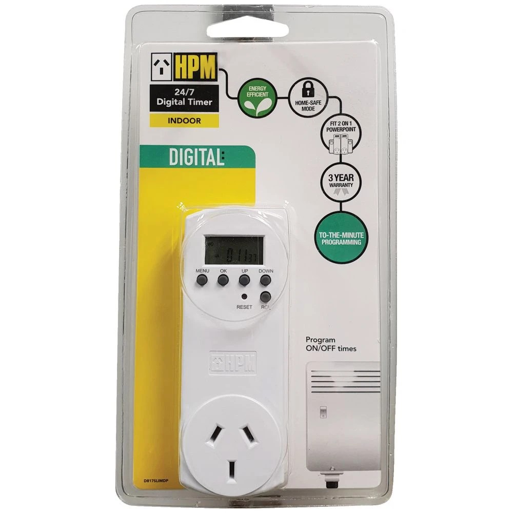 2 HPM 24-Hour Compact Digital Timer Double Pole, 2 of 2