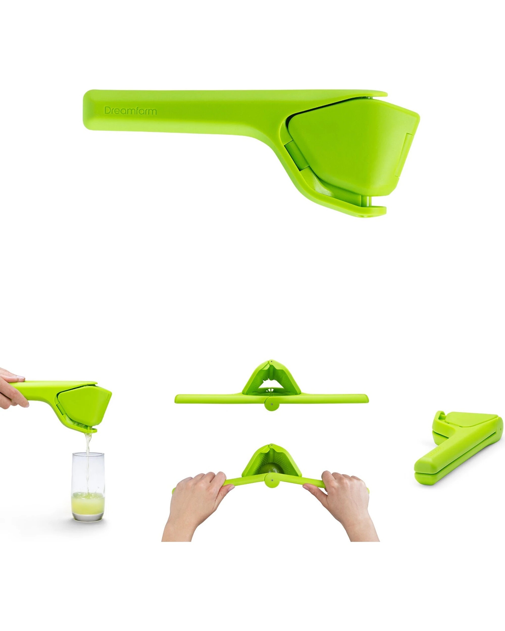 8 Dreamfarm Fluicer Fold Flat Easy Juicer  Lime, 8 of 8