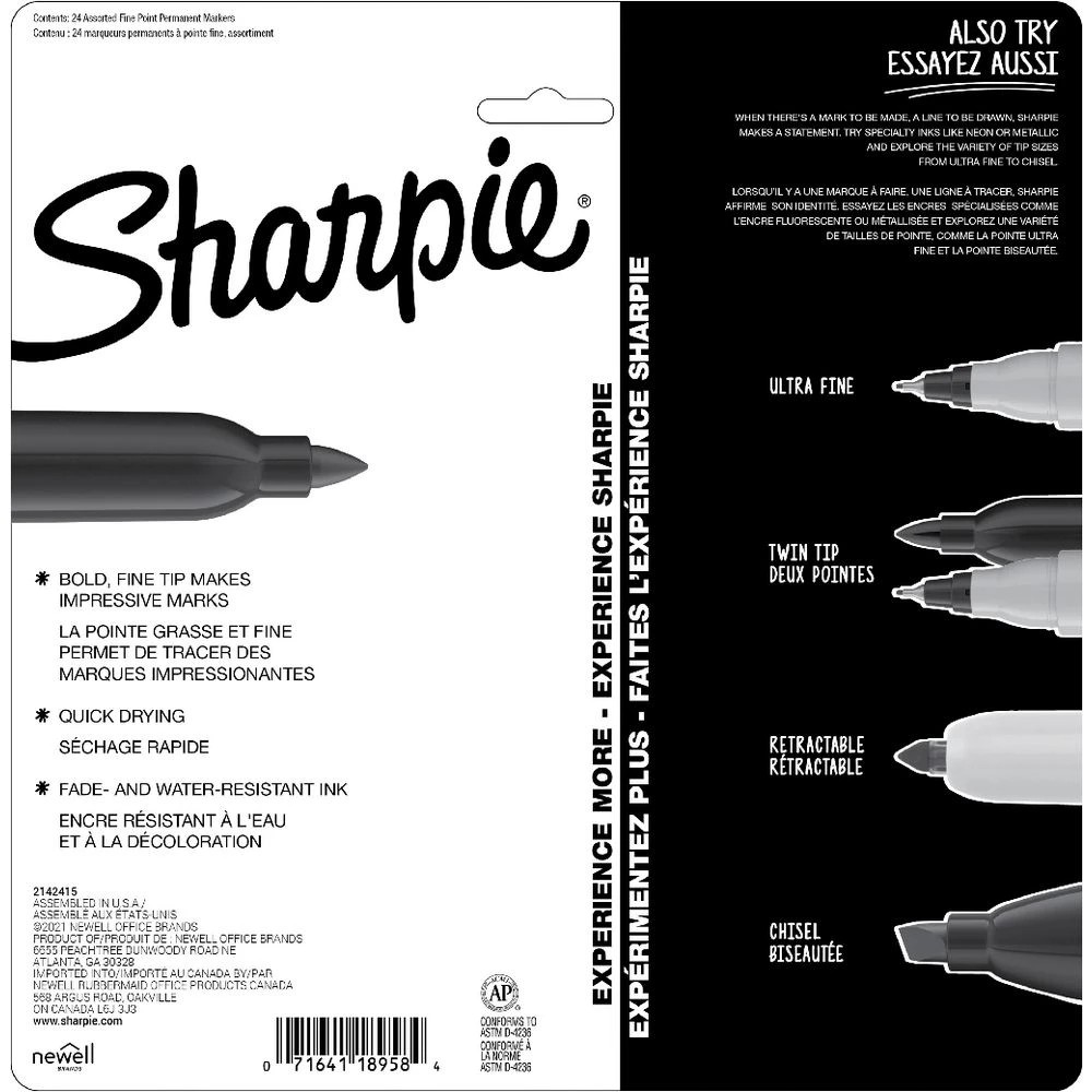 5 Sharpie Fine Permanent Markers Mystic Gems 24 Pack, 5 of 5