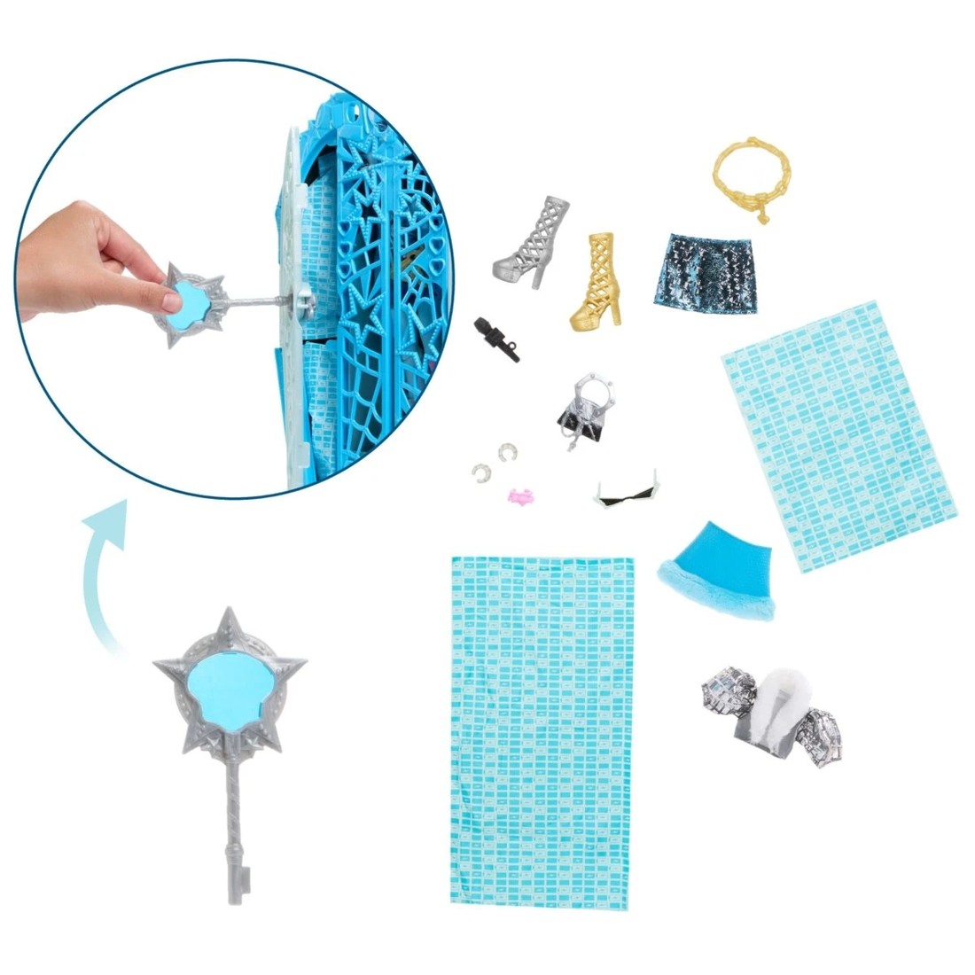 6 22 Piece Monster High Skulltimate Secrets Hauntlywood Mysteries Frankie Stein Doll, 6 of 7